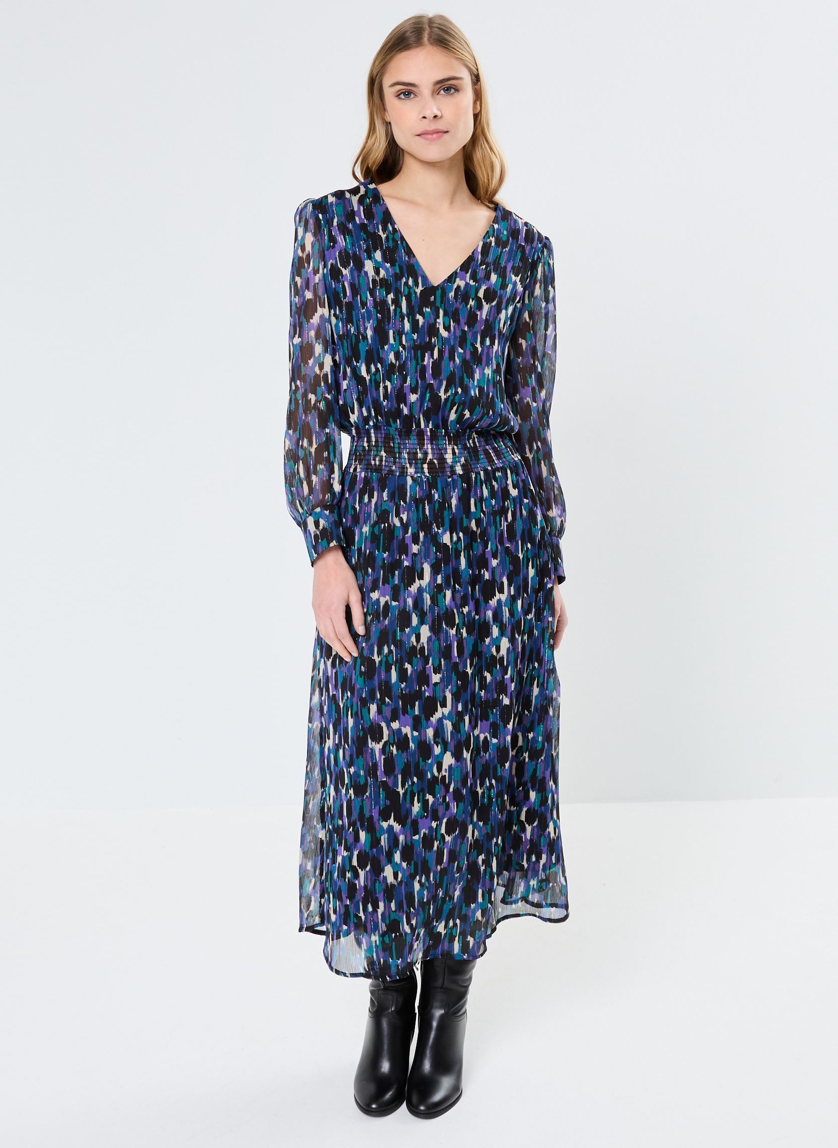 Robes longues RUDDY femme bleu Georgia Rose Robes longues RUDDY femme bleu BLEU FONCE