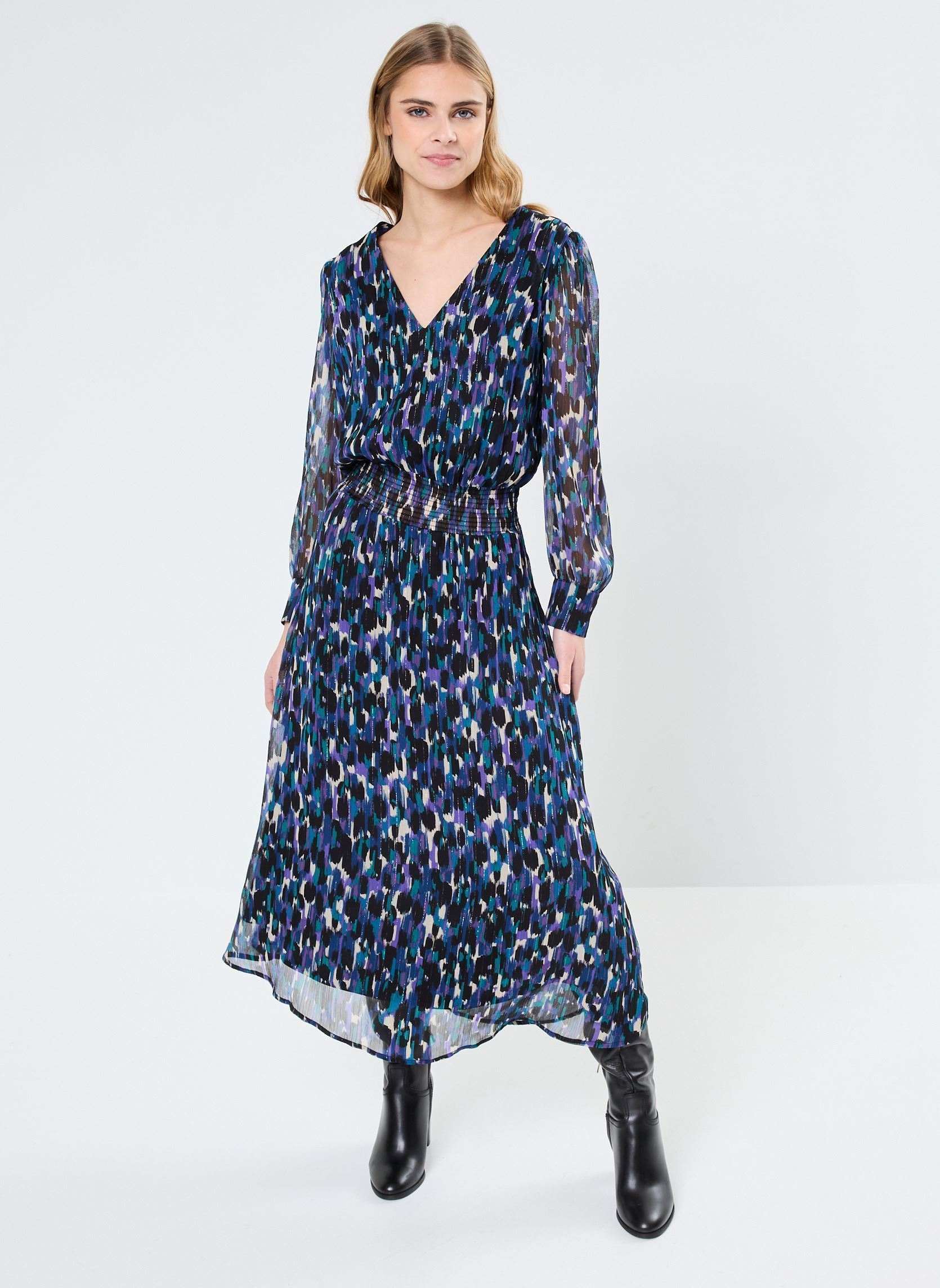Robes longues RUDDY femme bleu Georgia Rose Robes longues RUDDY femme bleu BLEU FONCE