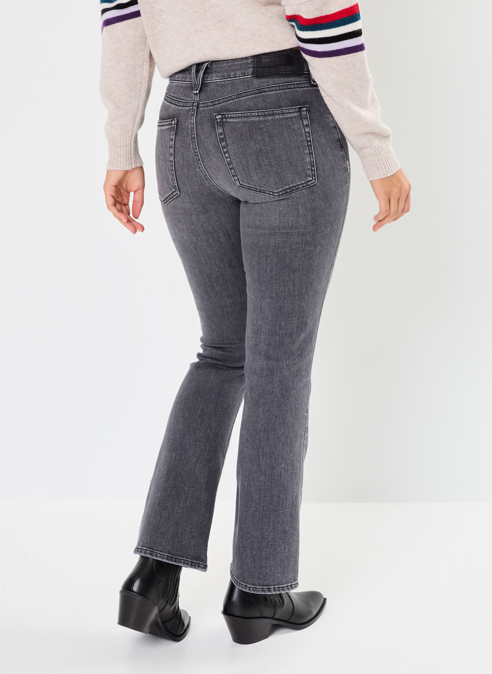 Wijde jeans / Flared Jeans 15887 MAYLAN JEANS dames grijs Five Jeans Wijde jeans / Flared Jeans 15887 MAYLAN JEANS dames grijs GREY