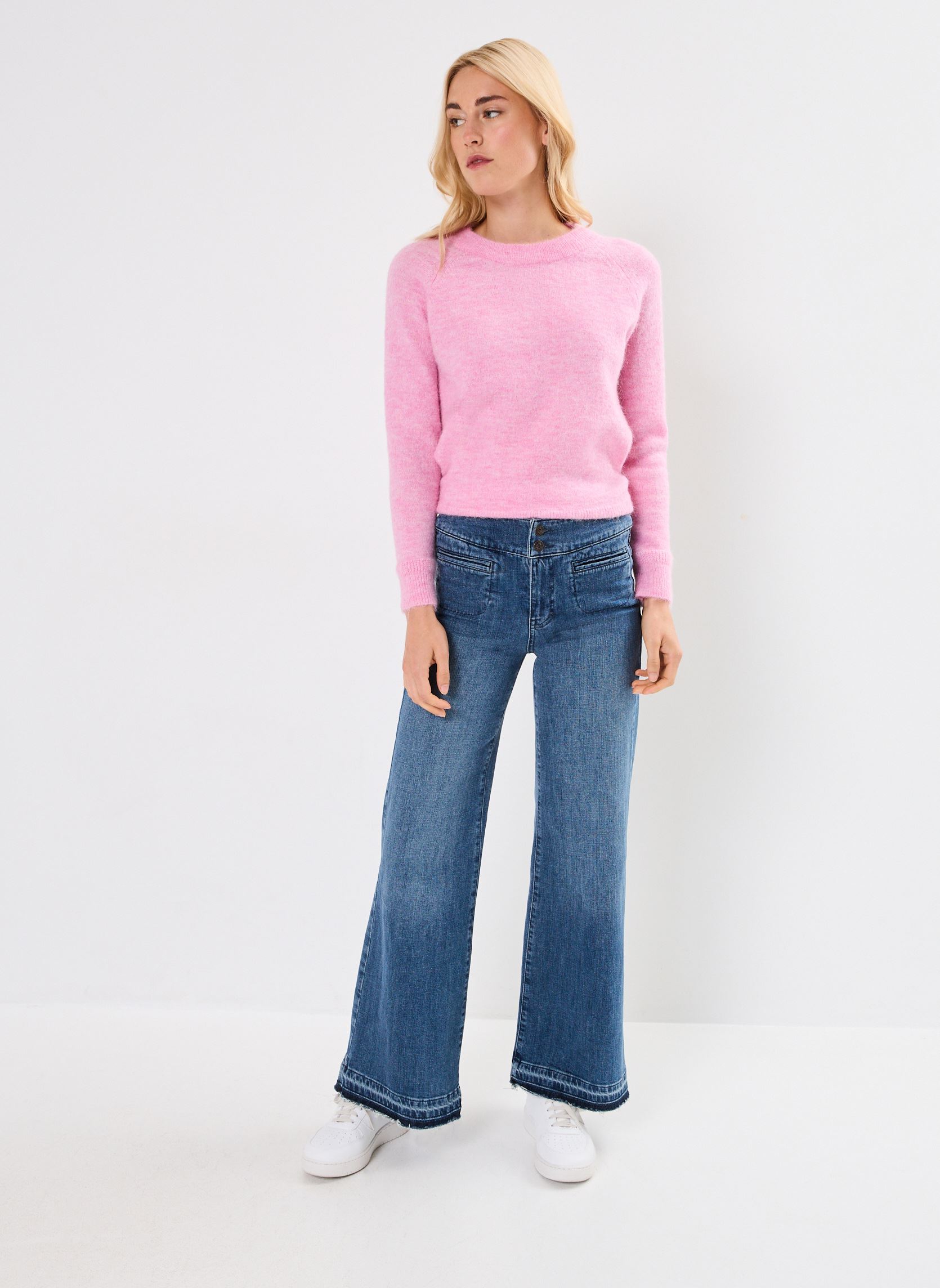 Wijde jeans / Flared Jeans 25641 LOU JEANS dames blauw Five Jeans Wijde jeans / Flared Jeans 25641 LOU JEANS dames blauw MEDIUM BLUE