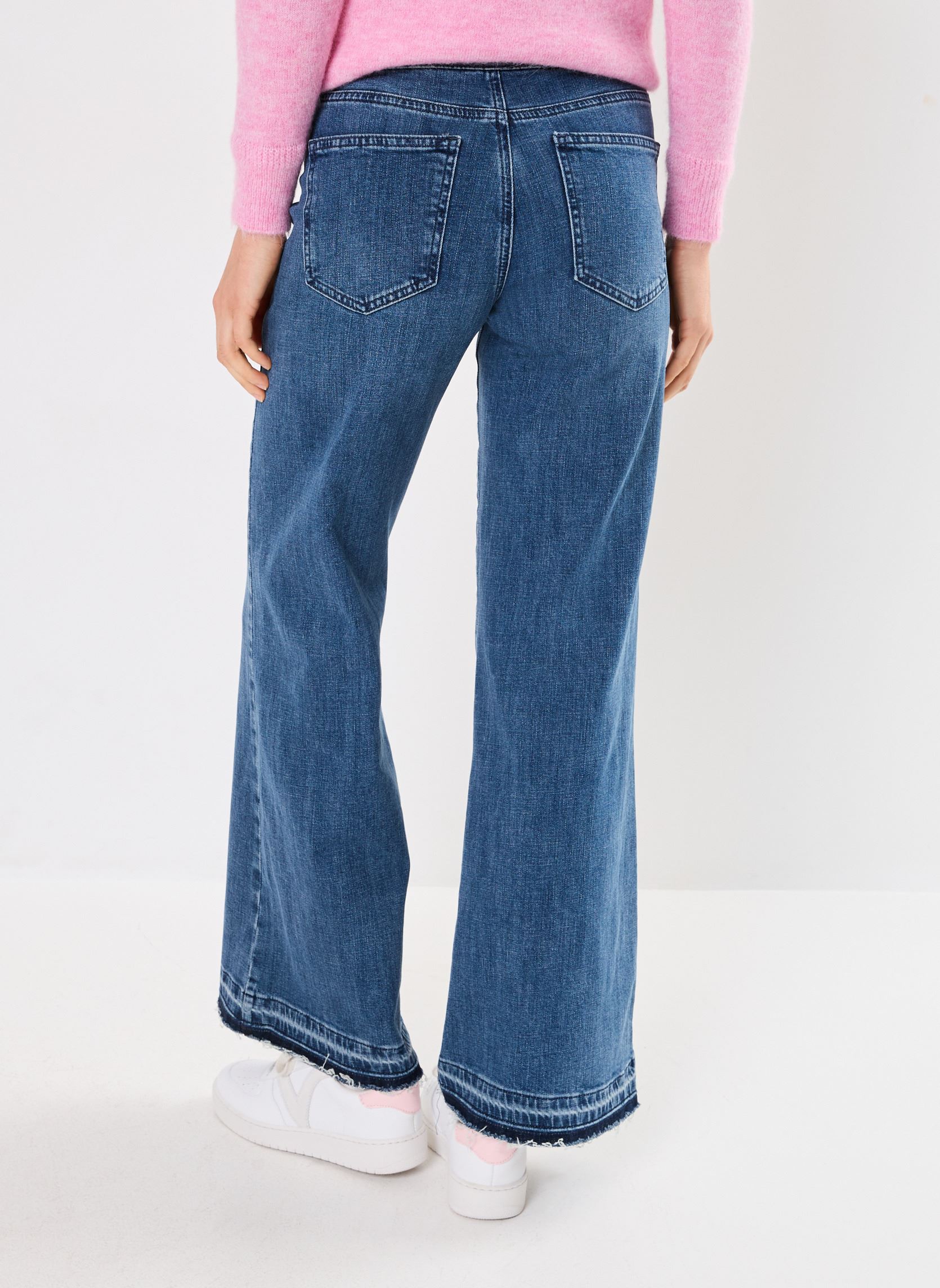 Wijde jeans / Flared Jeans 25641 LOU JEANS dames blauw Five Jeans Wijde jeans / Flared Jeans 25641 LOU JEANS dames blauw MEDIUM BLUE