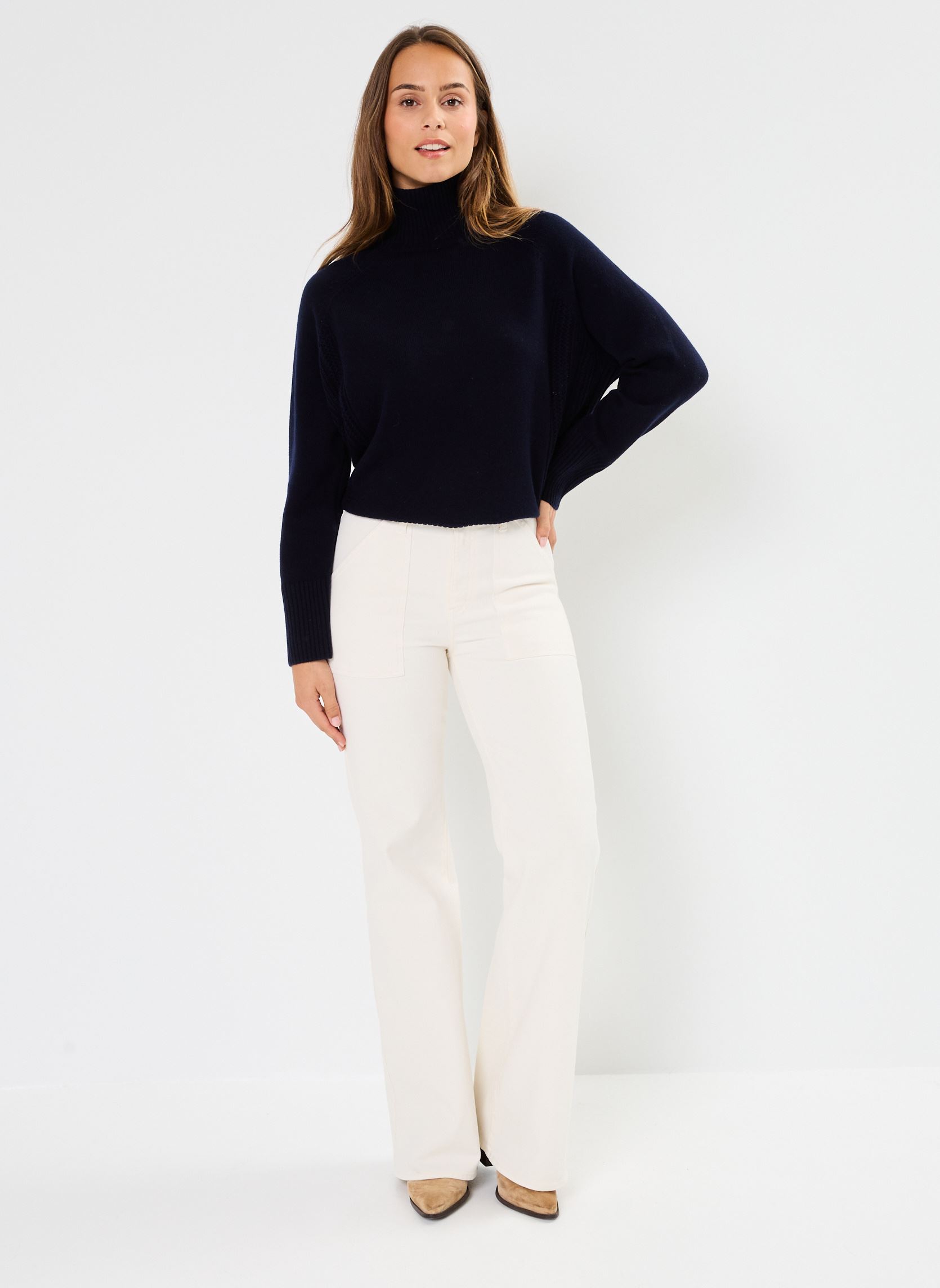 Pantaloni larghi 29100 ETHAN PANTALON donna bianco Five Jeans Pantaloni larghi 29100 ETHAN PANTALON donna bianco RICOTTA