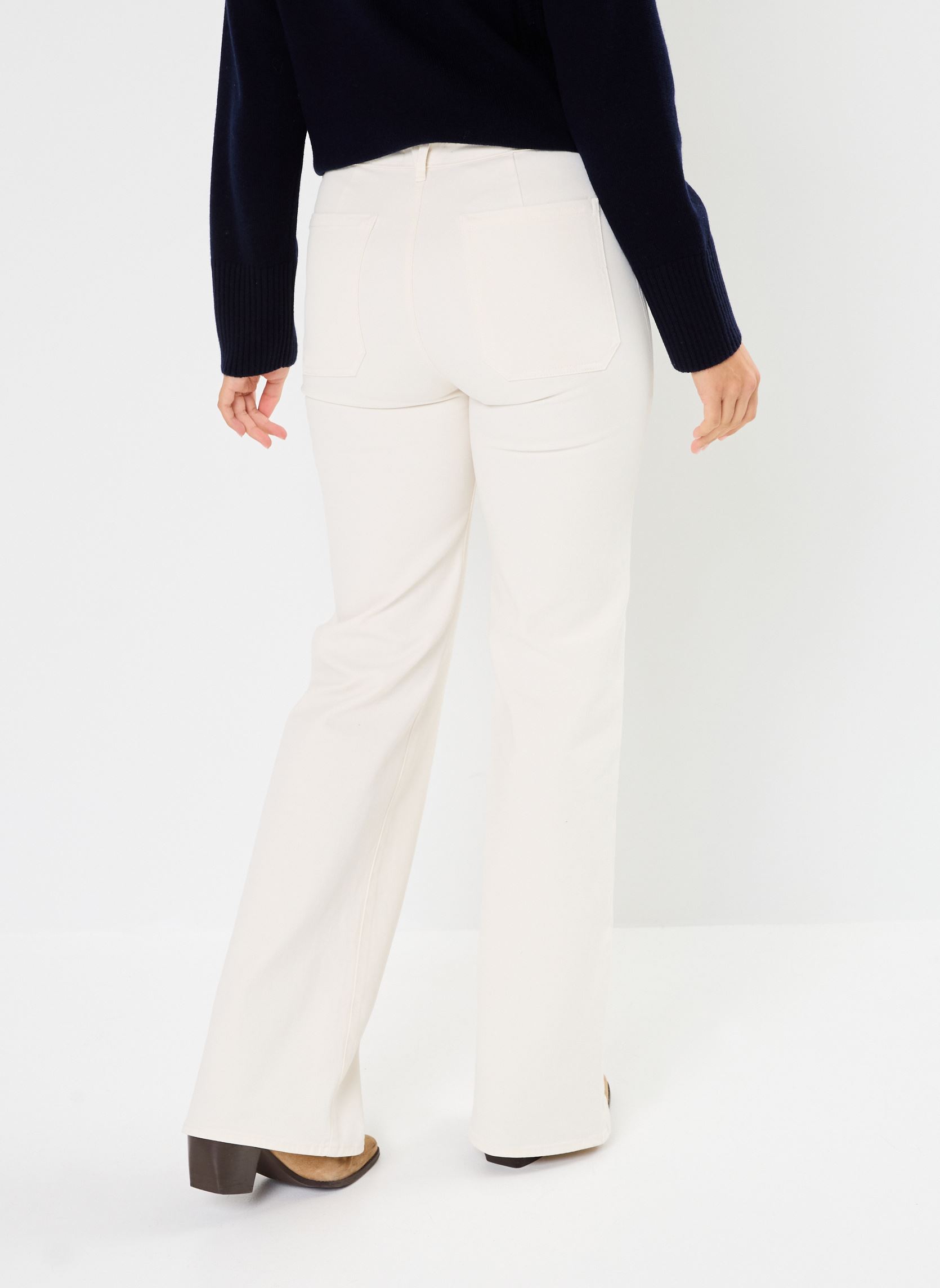 Pantaloni larghi 29100 ETHAN PANTALON donna bianco Five Jeans Pantaloni larghi 29100 ETHAN PANTALON donna bianco RICOTTA