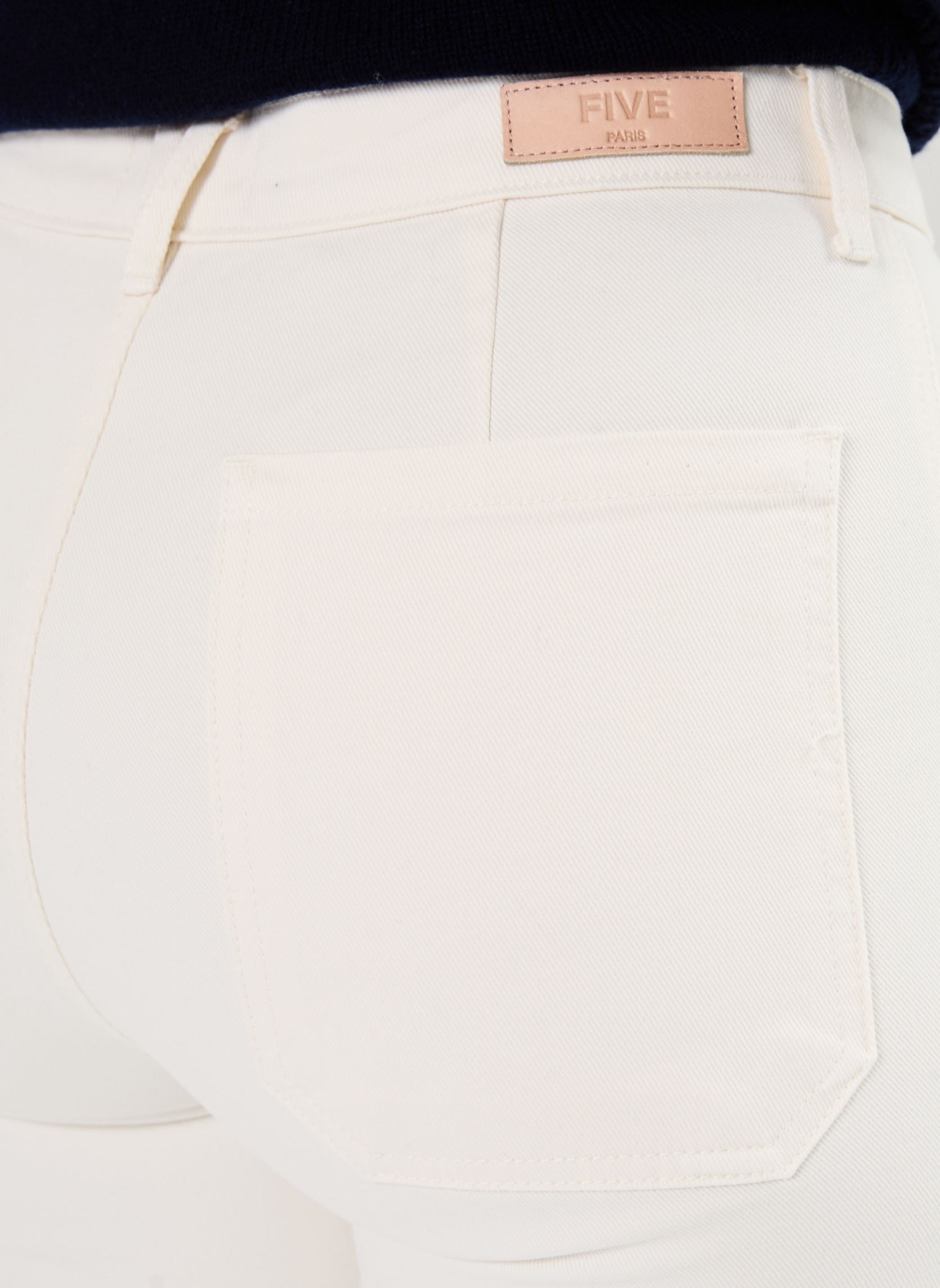 Pantaloni larghi 29100 ETHAN PANTALON donna bianco Five Jeans Pantaloni larghi 29100 ETHAN PANTALON donna bianco RICOTTA