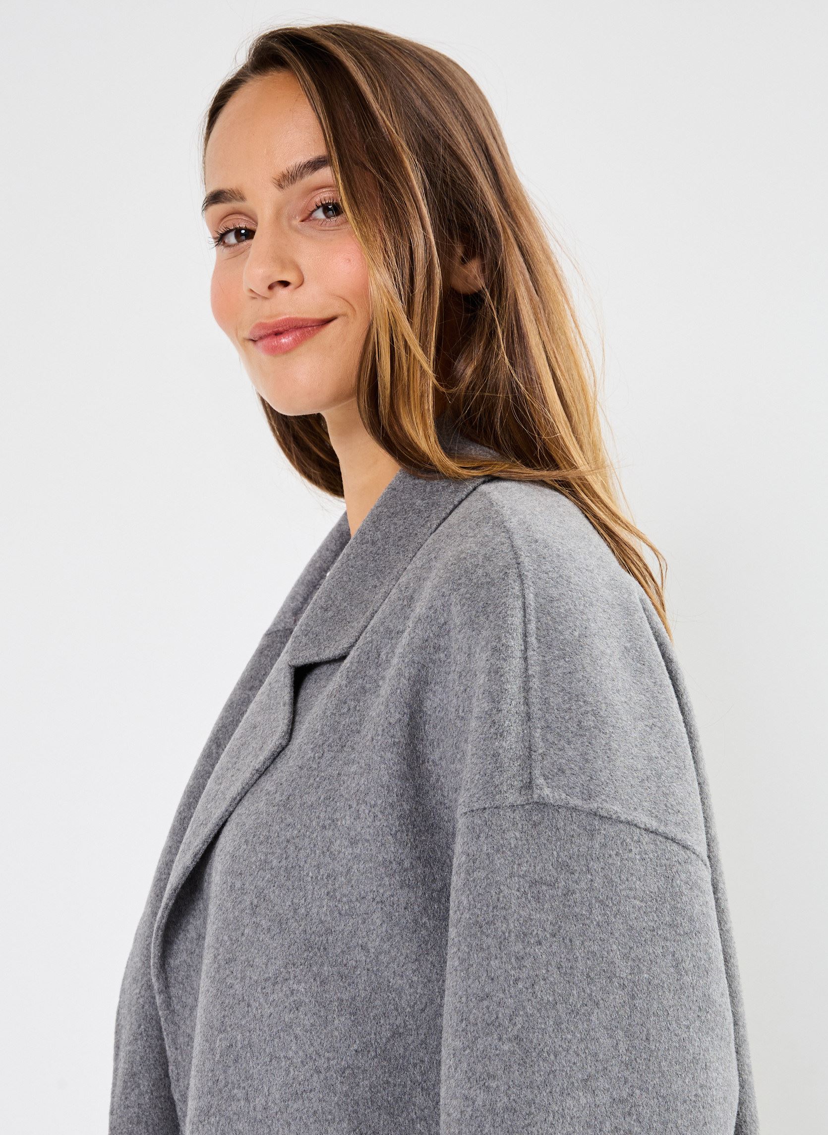 Mäntel 32353 MALIA MANTEAU damen grau Five Jeans Mäntel 32353 MALIA MANTEAU damen grau GREY