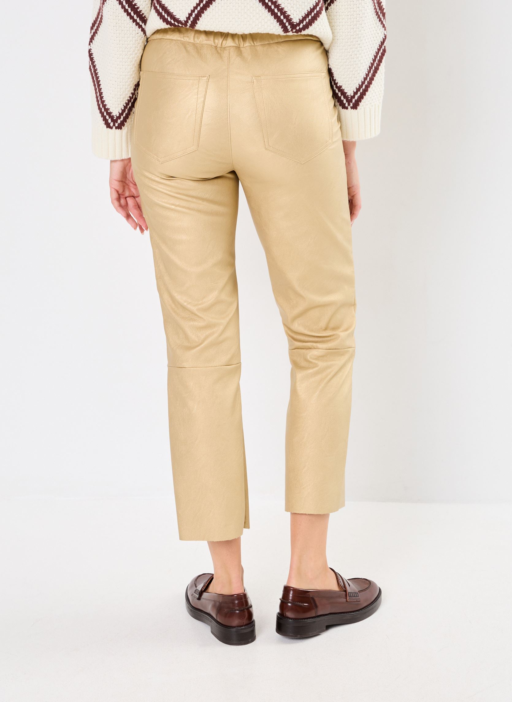 Pantalons larges 54848 MEGHAN PANTALON femme or et bronze Five Jeans Pantalons larges 54848 MEGHAN PANTALON femme or et bronze GOLD