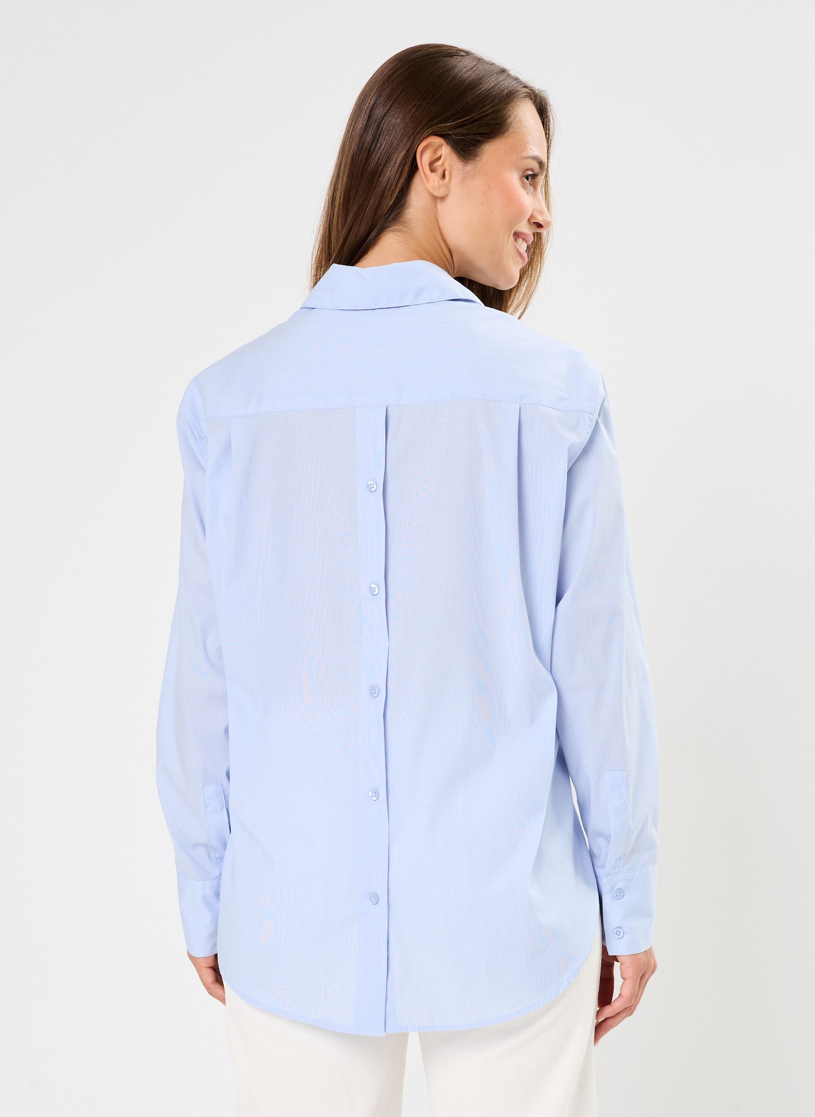 Langarm-Hemden 70545 CYRUS CHEMISE damen blau Five Jeans Langarm-Hemden 70545 CYRUS CHEMISE damen blau SKY