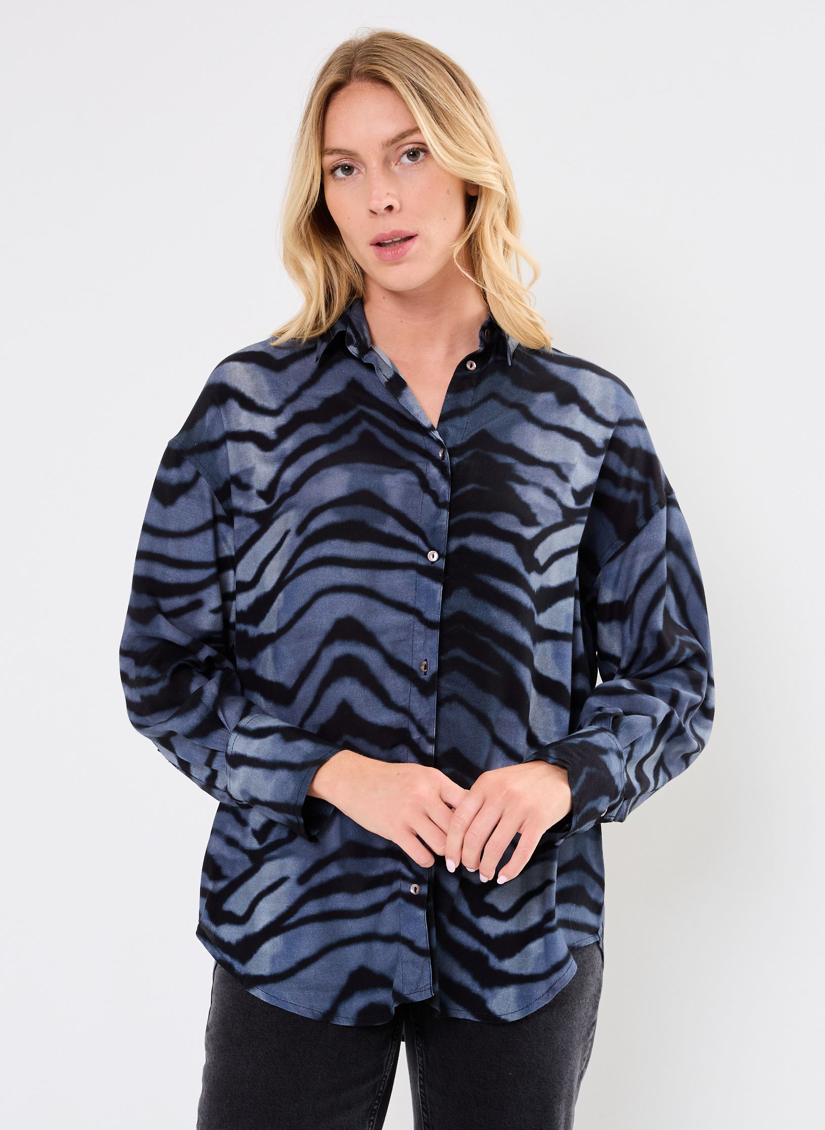Chemises manches longues 74614 CHANNY CHEMISE femme bleu Five Jeans Chemises manches longues 74614 CHANNY CHEMISE femme bleu OCEAN