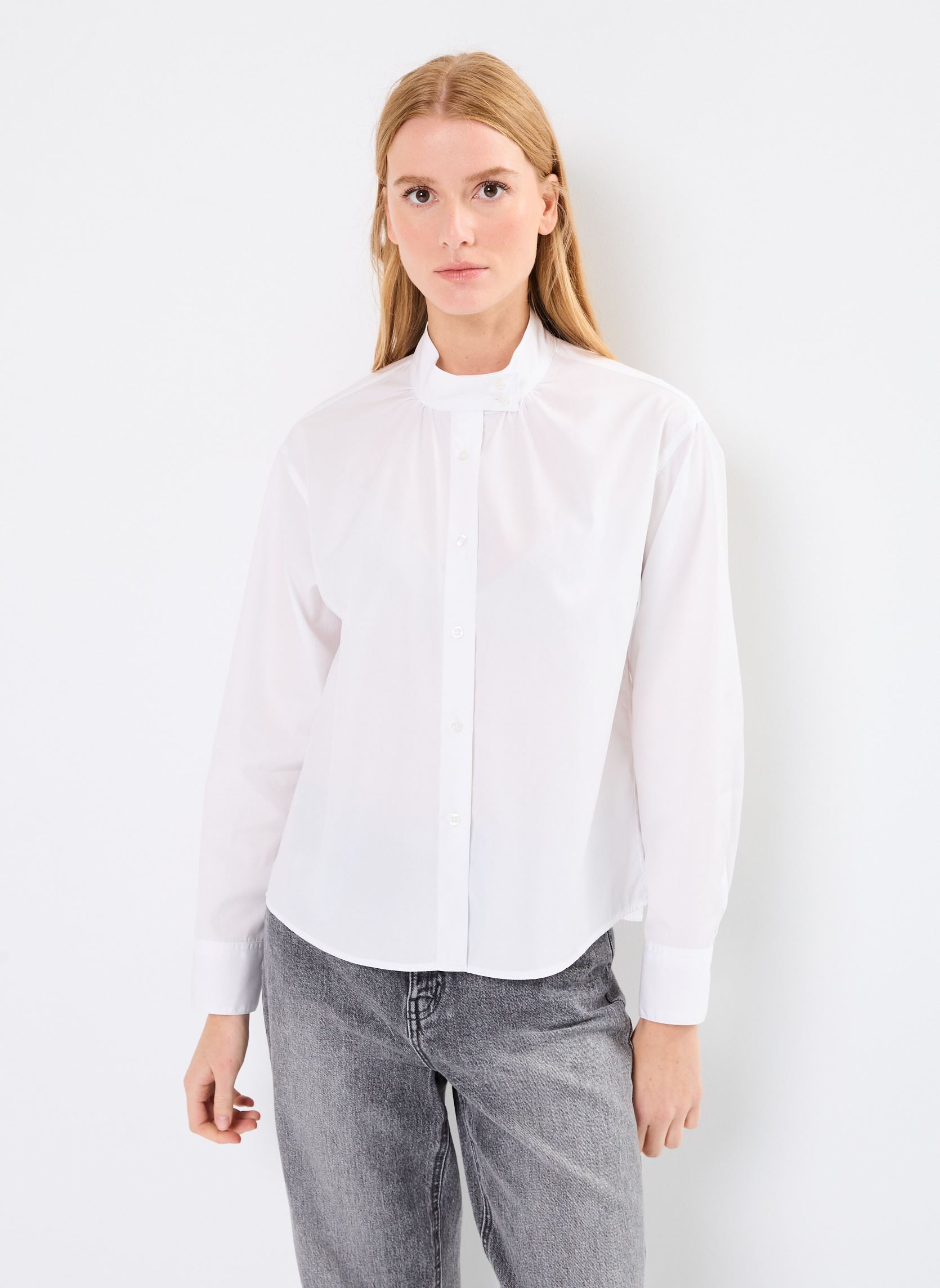 Camisas de manga larga 78717 CERISE CHEMISE mujer blanco Five Jeans Camisas de manga larga 78717 CERISE CHEMISE mujer blanco WHITE