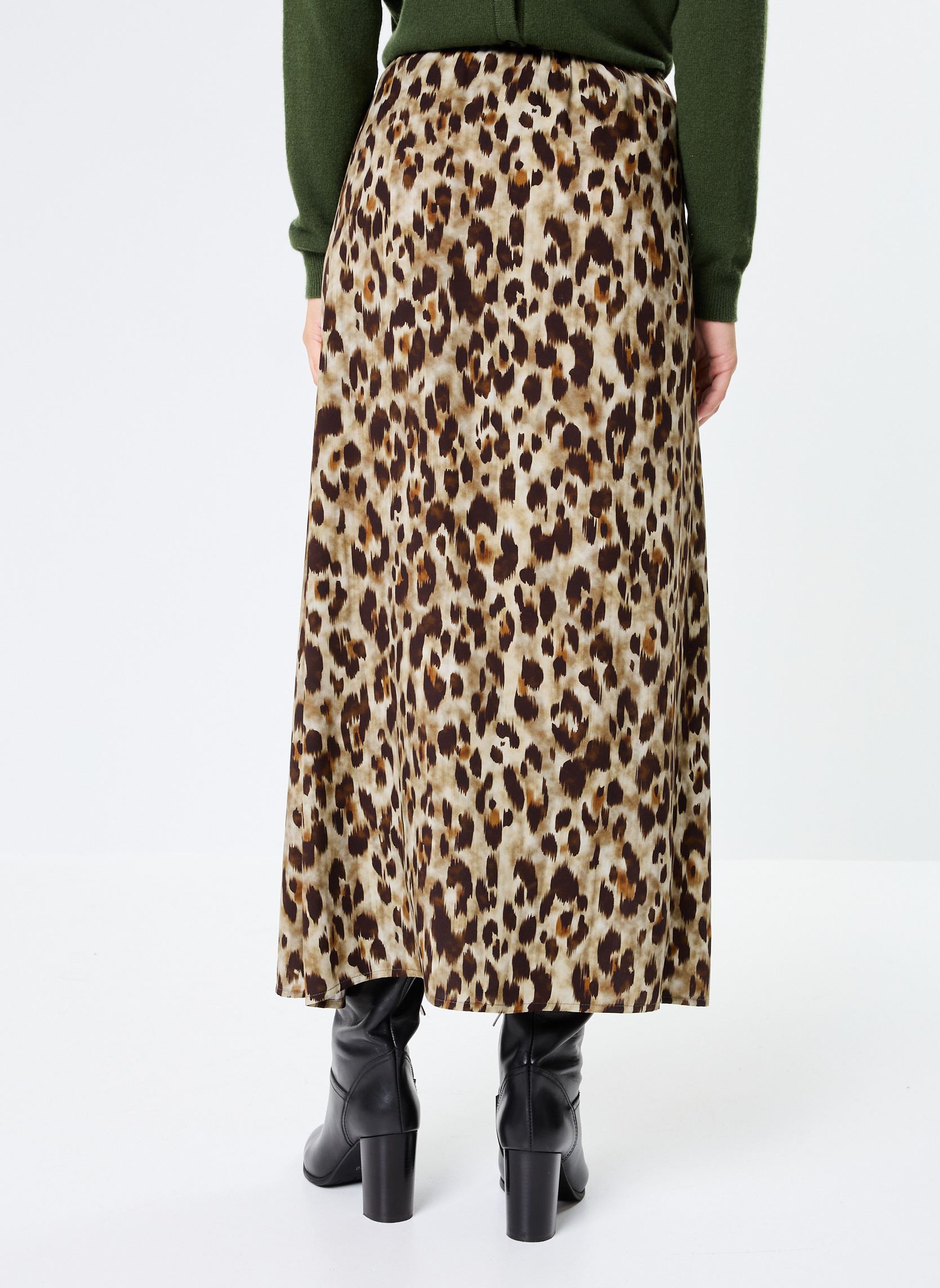 Faldas largas 93662 JOLANE JUPE mujer marrón Five Jeans Faldas largas 93662 JOLANE JUPE mujer marrón LEOPARD