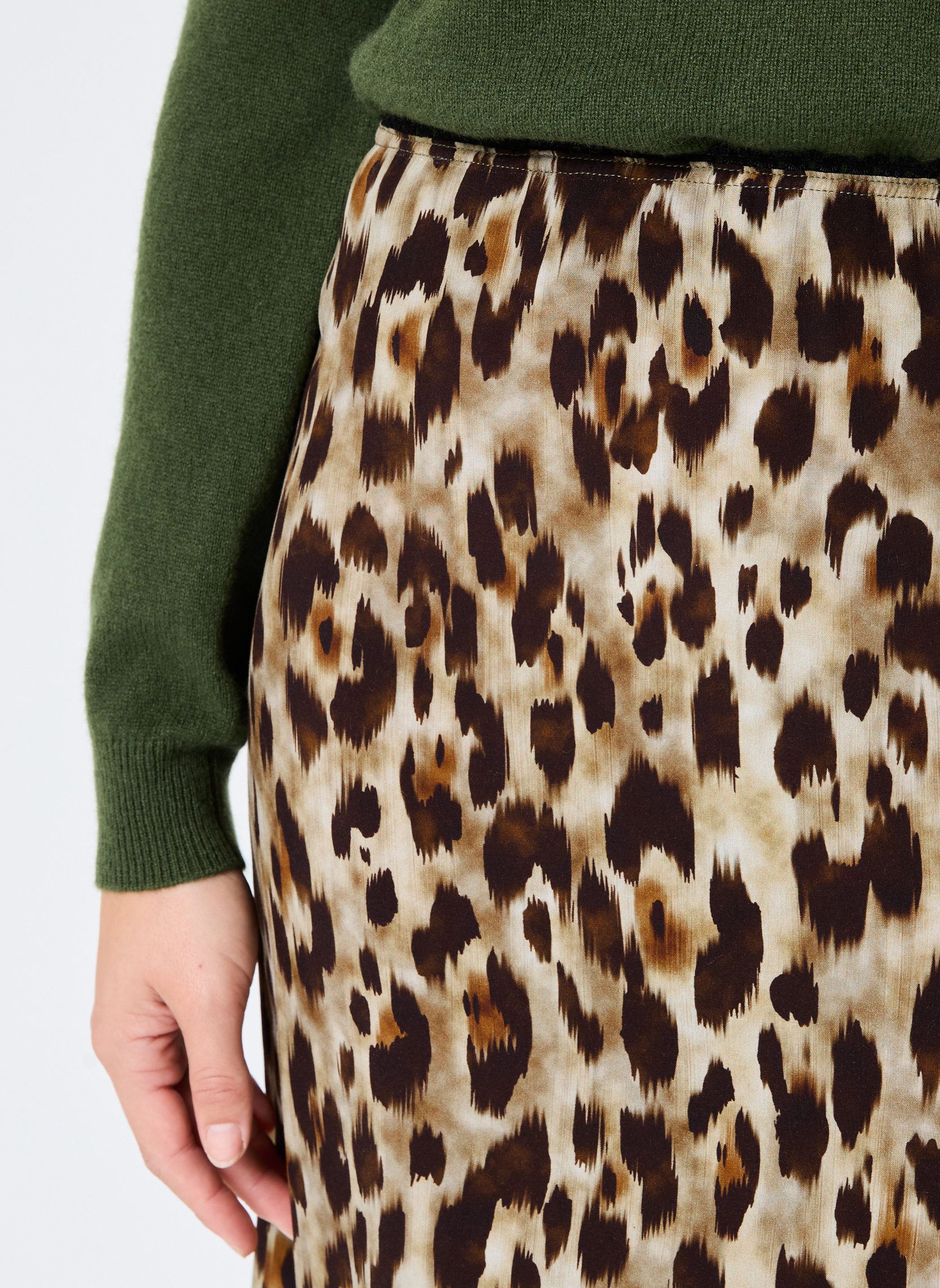 Faldas largas 93662 JOLANE JUPE mujer marrón Five Jeans Faldas largas 93662 JOLANE JUPE mujer marrón LEOPARD