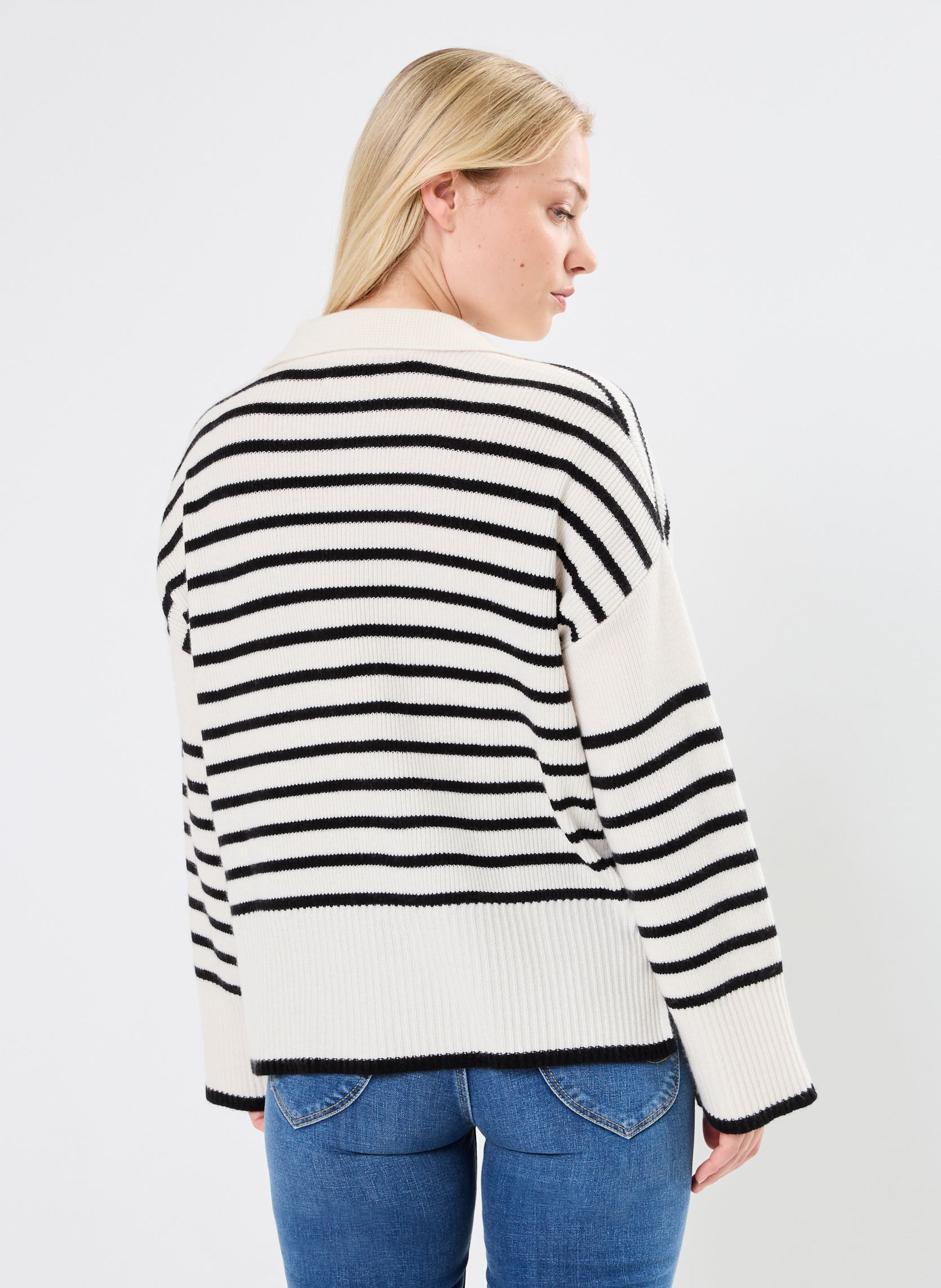Pullover PW2410 PULL damen weiß Five Jeans Pullover PW2410 PULL damen weiß RICOTTA/NIGHT