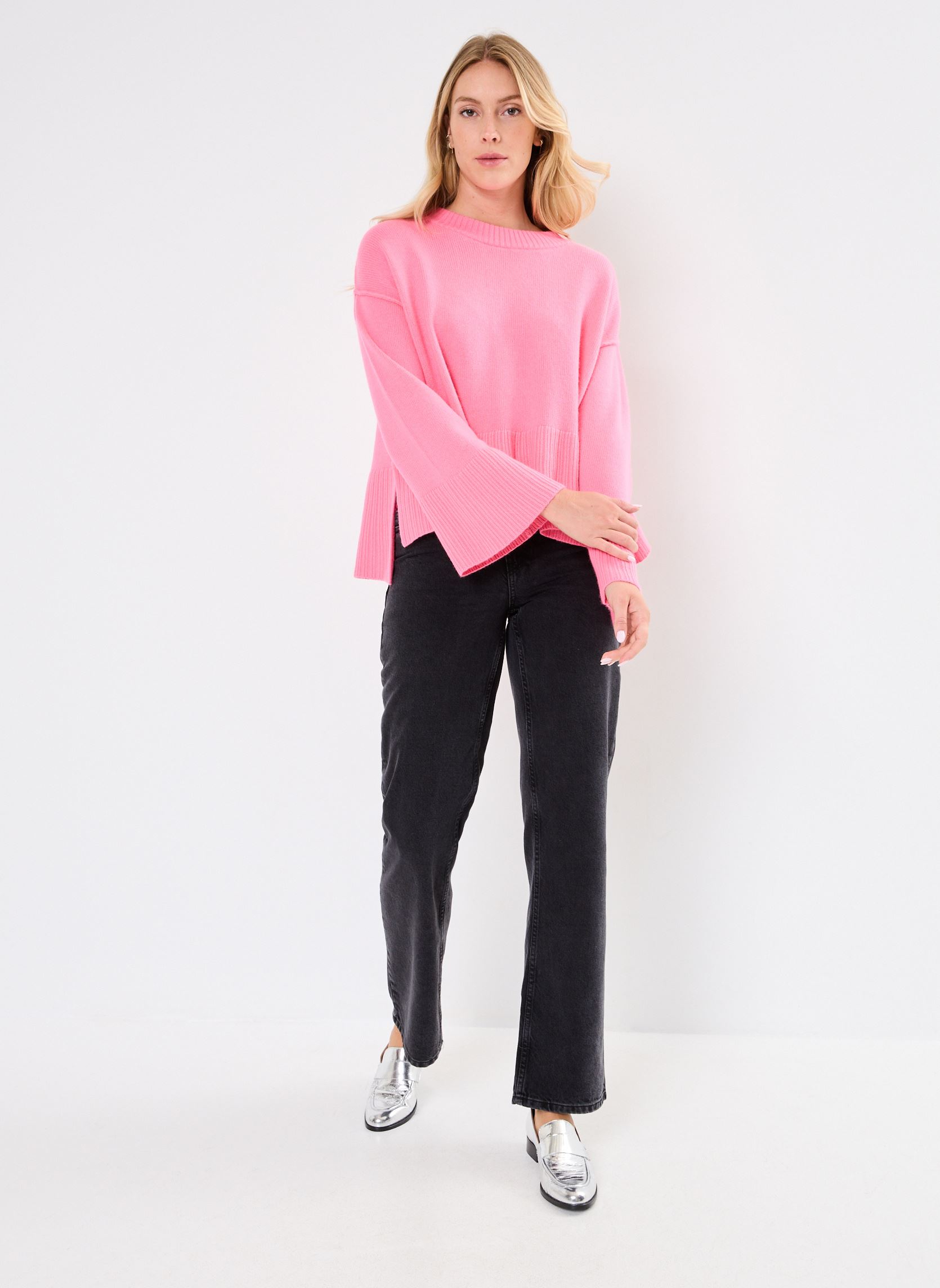 Pulls PW2411 PULL femme rose Five Jeans Pulls PW2411 PULL femme rose FLASH PINK