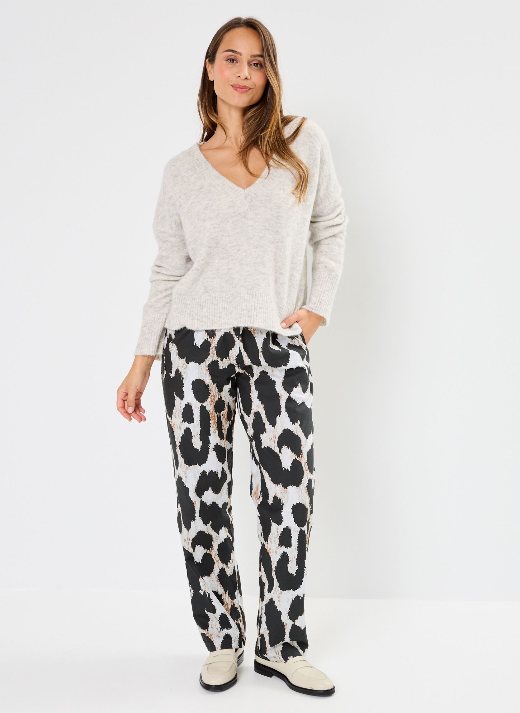 Truien PW2419 PULL dames grijs Five Jeans Truien PW2419 PULL dames grijs GREY