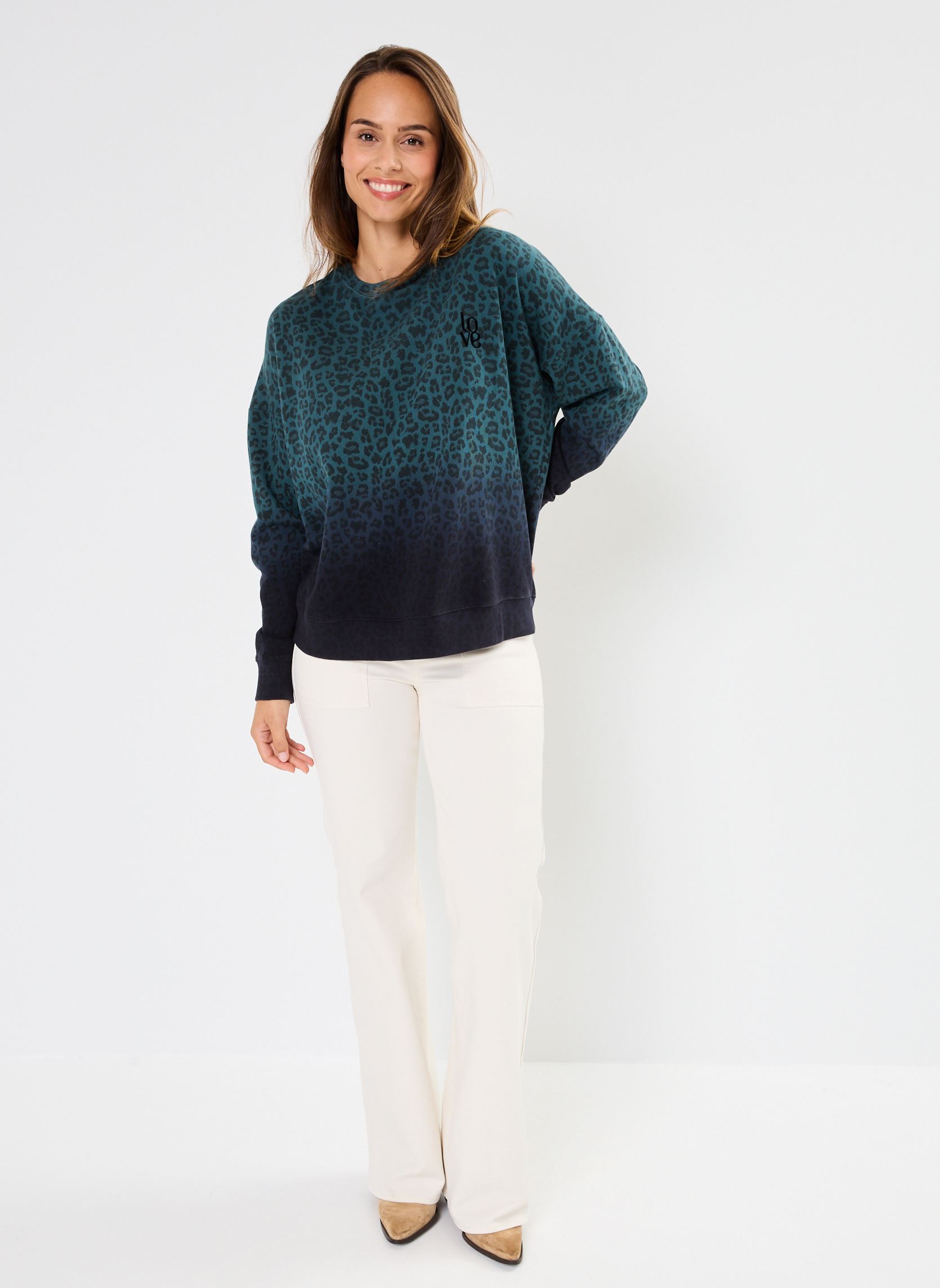 Sweatshirts SWH2409 SWEAT damen blau Five Jeans Sweatshirts SWH2409 SWEAT damen blau PETROL