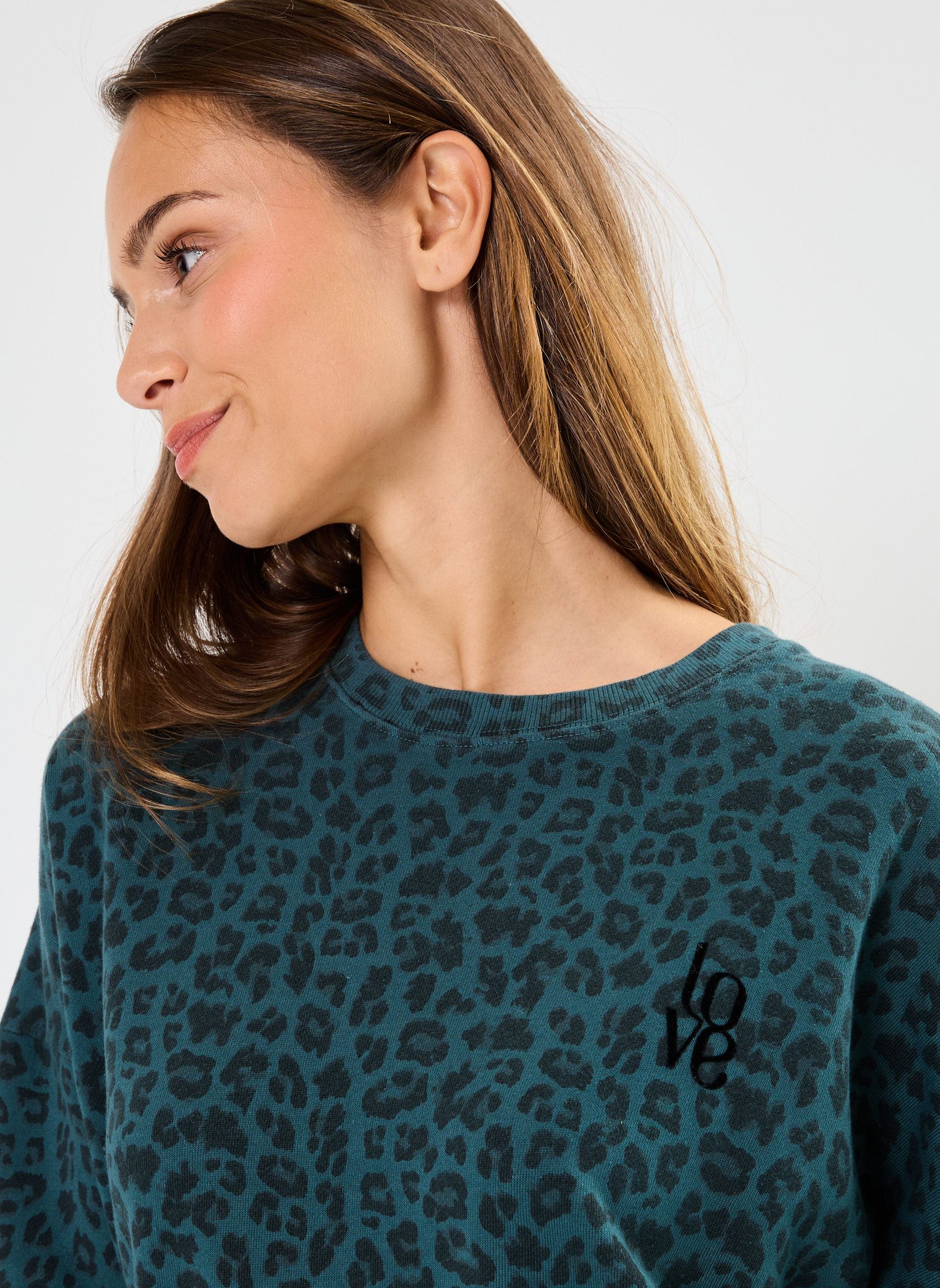 Sweatshirts SWH2409 SWEAT damen blau Five Jeans Sweatshirts SWH2409 SWEAT damen blau PETROL
