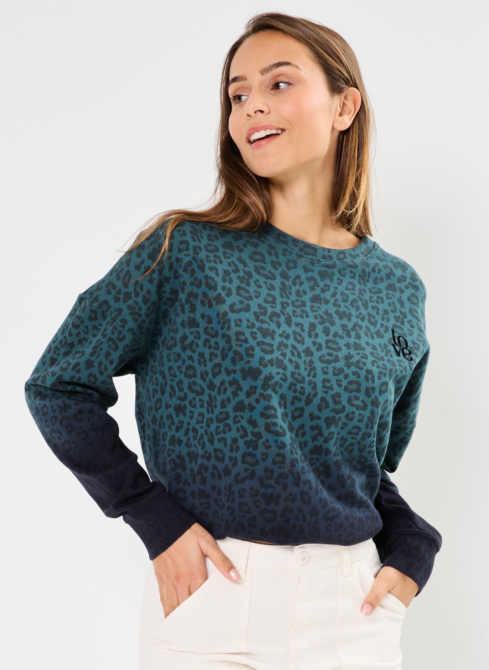 Sweatshirts SWH2409 SWEAT damen blau Five Jeans Sweatshirts SWH2409 SWEAT damen blau PETROL