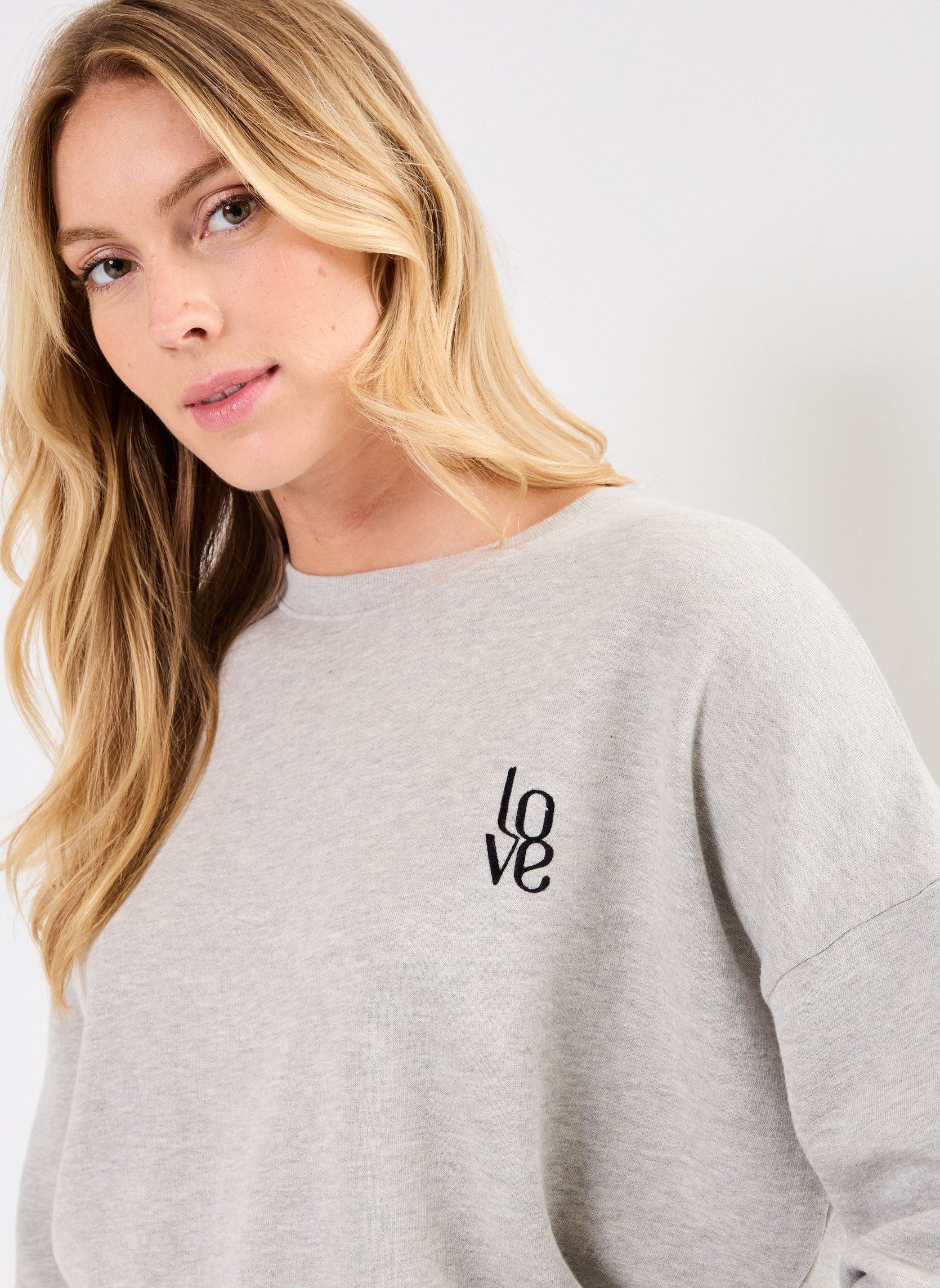 Sweatshirts SWH2411 SWEAT damen grau Five Jeans Sweatshirts SWH2411 SWEAT damen grau MOTTLED GREY