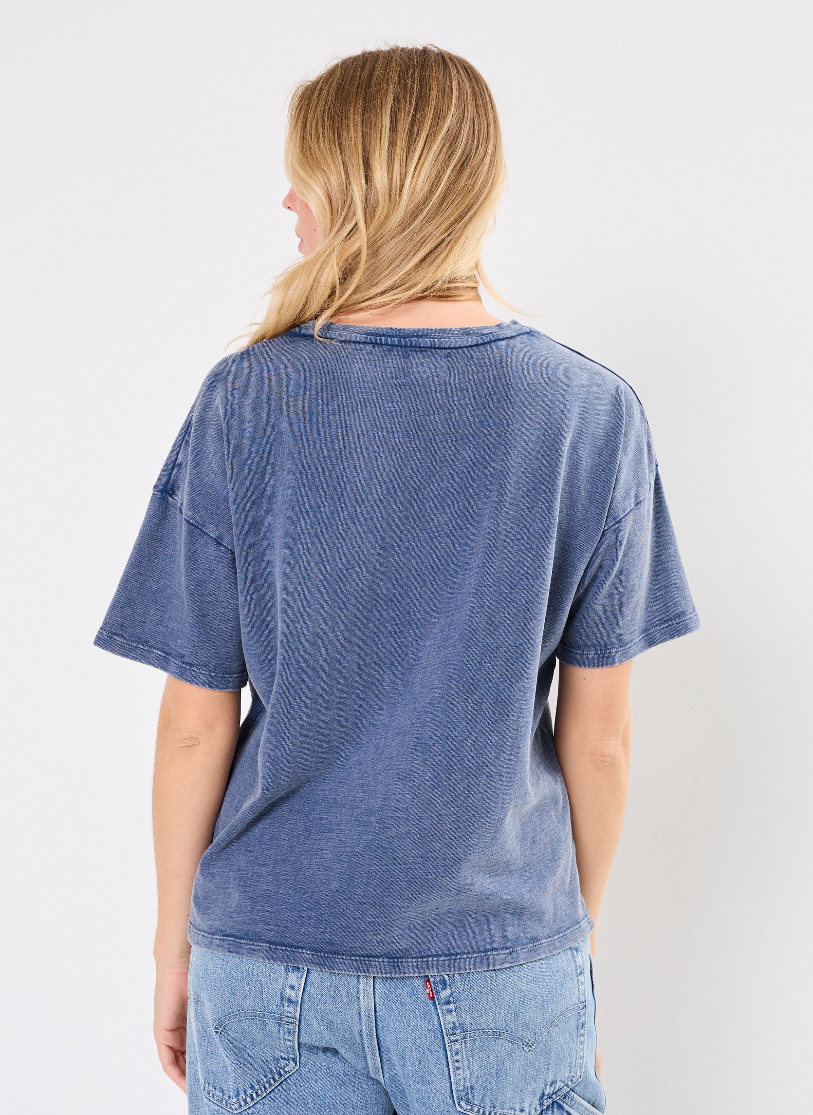Tee-shirts manches courtes TSH2402 TEE SHIRT femme noir Five Jeans Tee-shirts manches courtes TSH2402 TEE SHIRT femme noir ABYSS/ASPEN