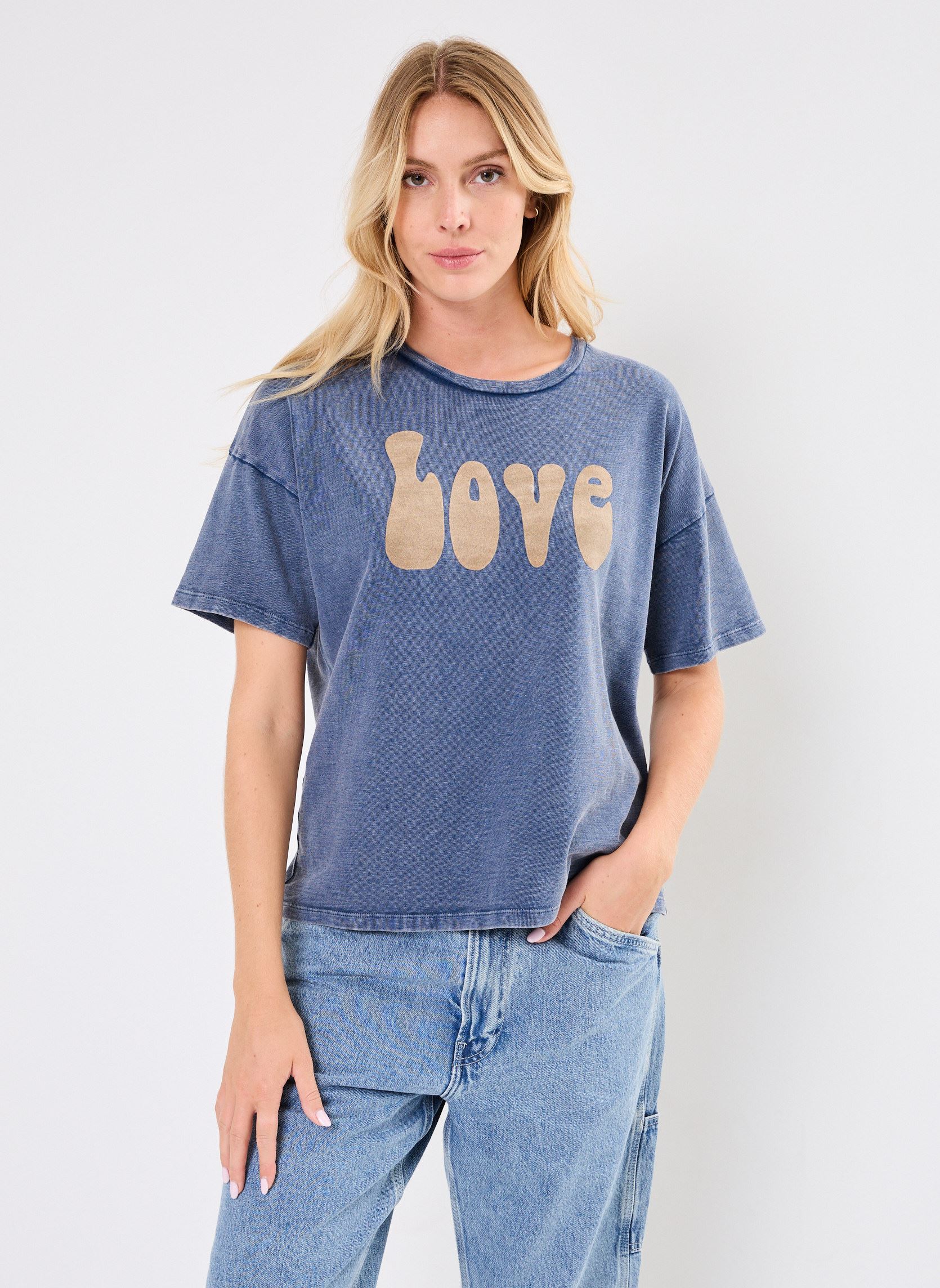 Tee-shirts manches courtes TSH2402 TEE SHIRT femme noir Five Jeans Tee-shirts manches courtes TSH2402 TEE SHIRT femme noir ABYSS/ASPEN