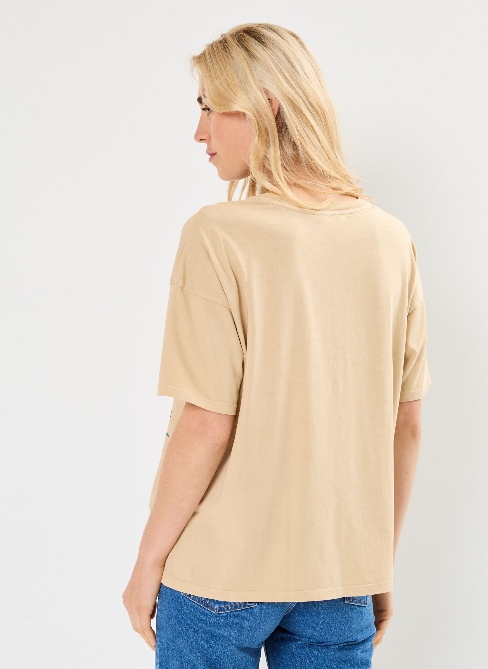 Kurzarm-T-Shirts TSH2417 TEE SHIRT damen beige Five Jeans Kurzarm-T-Shirts TSH2417 TEE SHIRT damen beige ASPEN