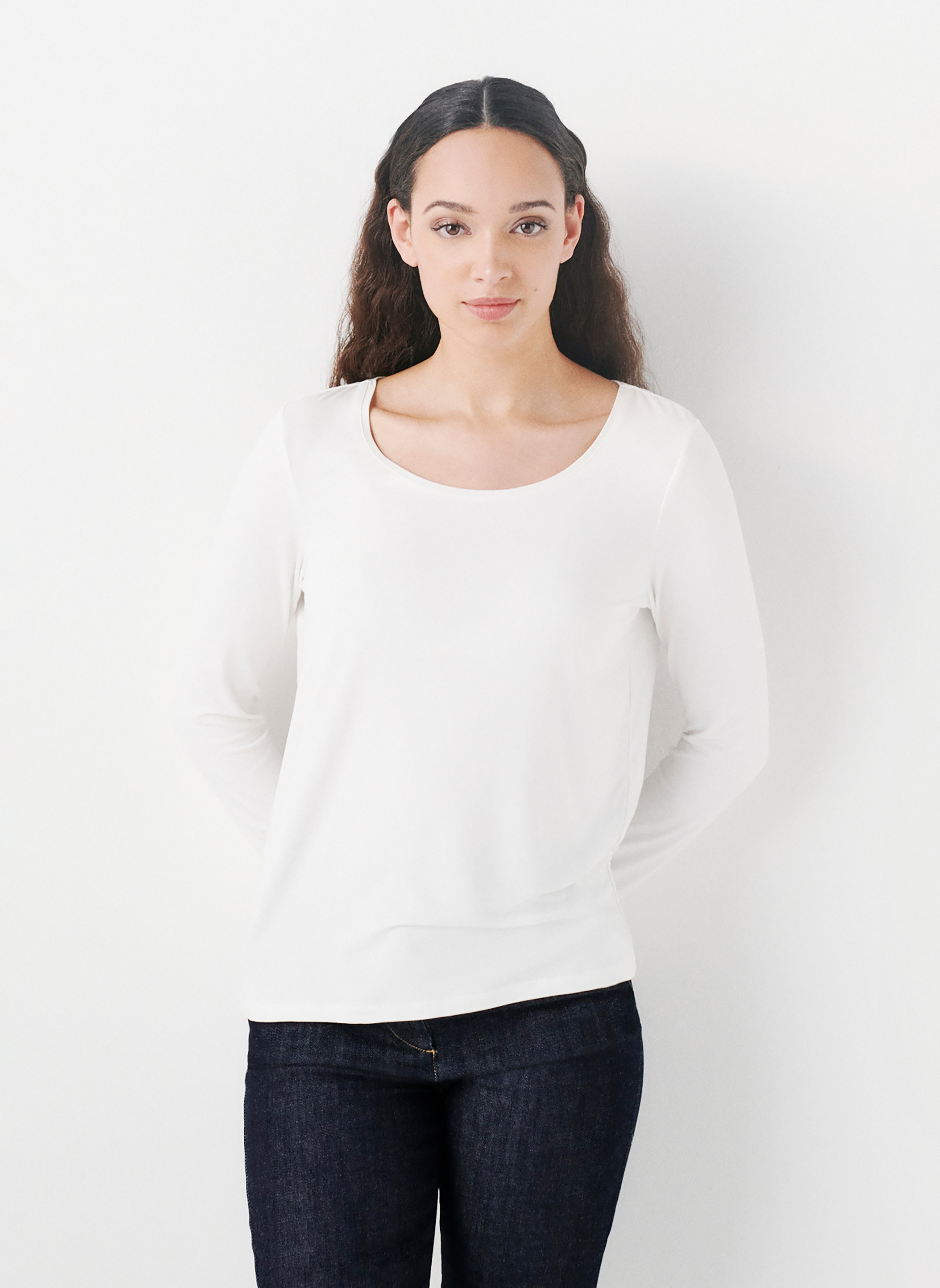 Tee-shirts 242T-TBASICO femme blanc Caroll Tee-shirts 242T-TBASICO femme blanc Blanc