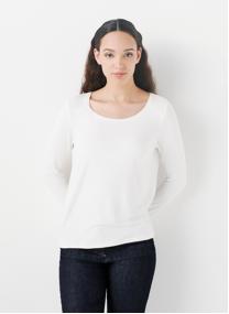 Tee-shirts 242T-TBASICO femme blanc