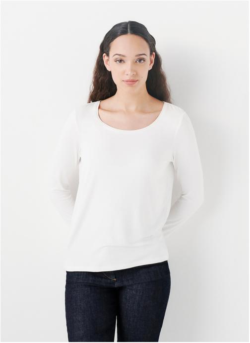 Caroll Tee-shirts 242T-TBASICO femme blanc