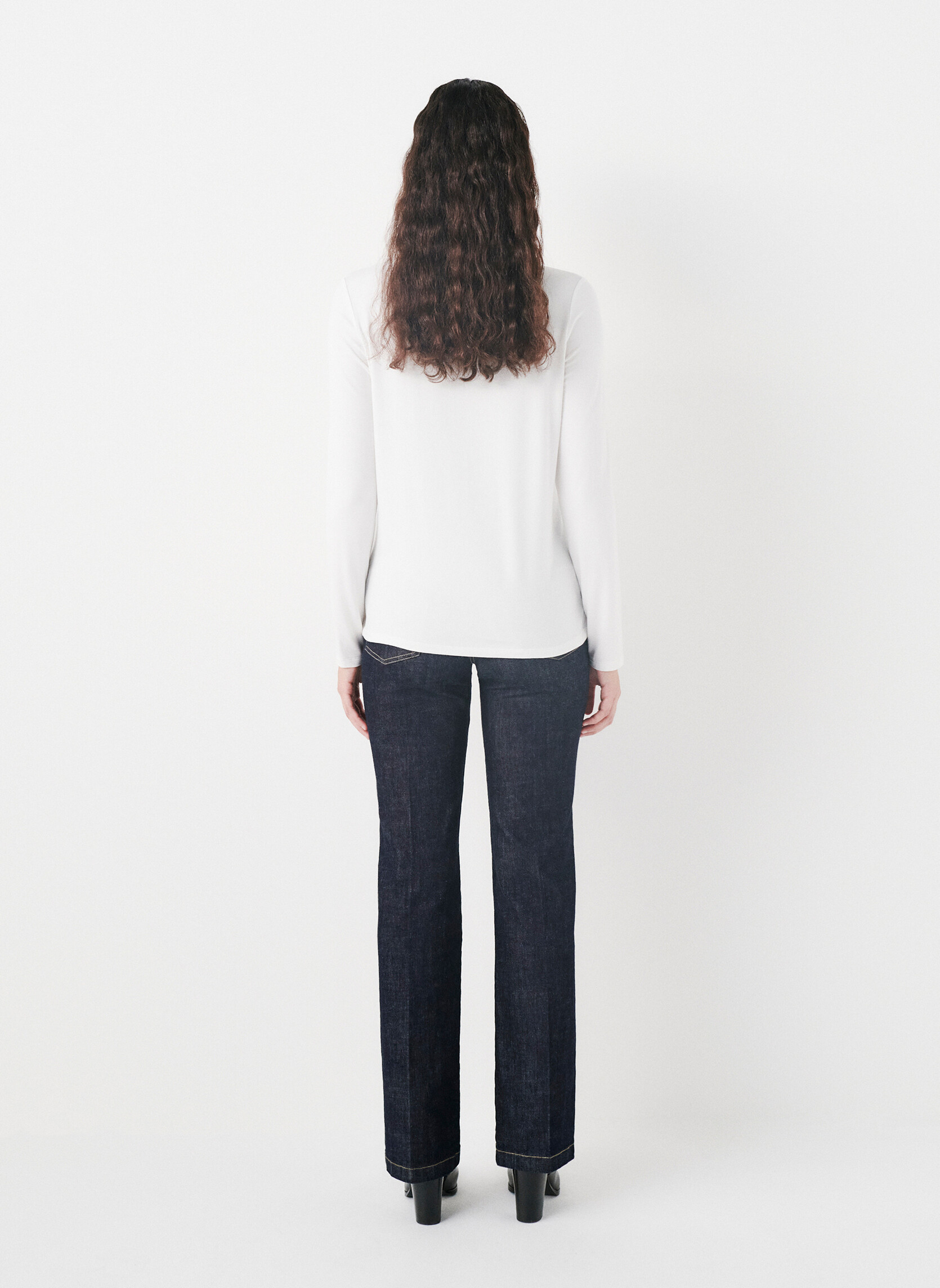 Tee-shirts 242T-TBASICO femme blanc Caroll Tee-shirts 242T-TBASICO femme blanc Blanc