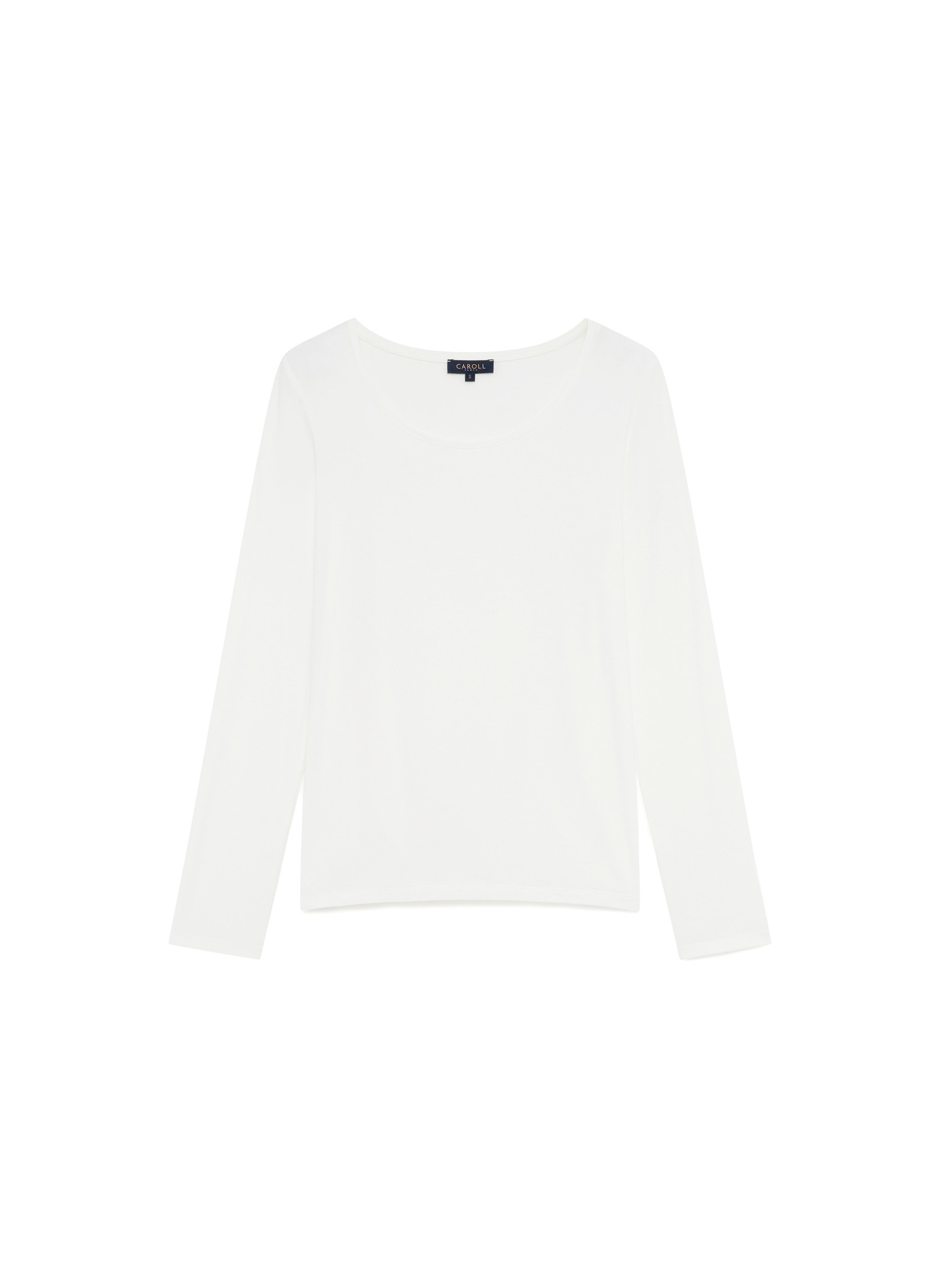 Tee-shirts 242T-TBASICO femme blanc Caroll Tee-shirts 242T-TBASICO femme blanc Blanc