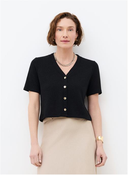 Caroll Tee-shirts 242T-TVACANCES femme noir