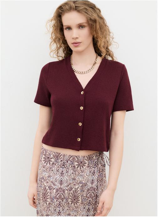 Caroll Tee-shirts 242T-TVACANCES femme violet