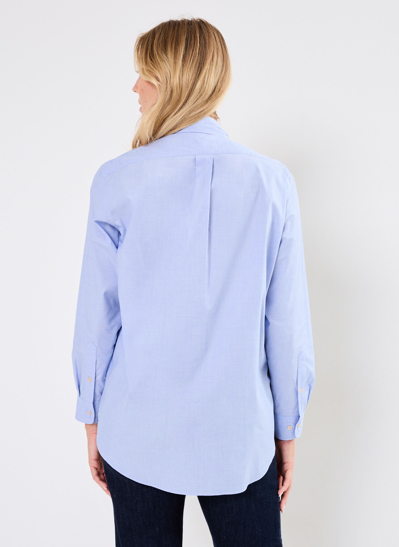 Chemises manches longues CHEMISE FOULARD NAIMA femme bleu Stella Forest Chemises manches longues CHEMISE FOULARD NAIMA femme bleu BLEU