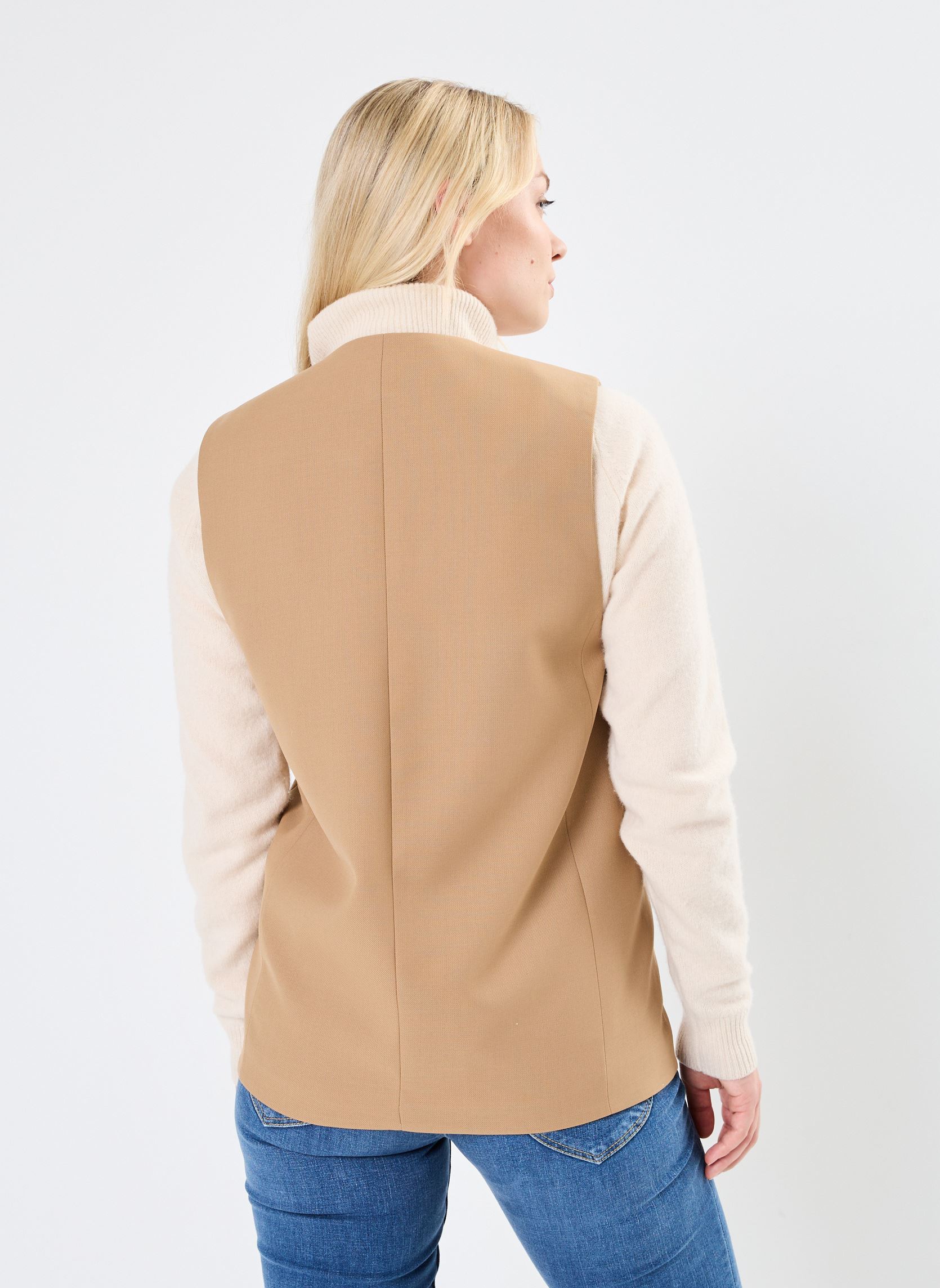 Gilets GILET LONG CHLOTILDE femme beige Stella Forest Gilets GILET LONG CHLOTILDE femme beige BEIGE