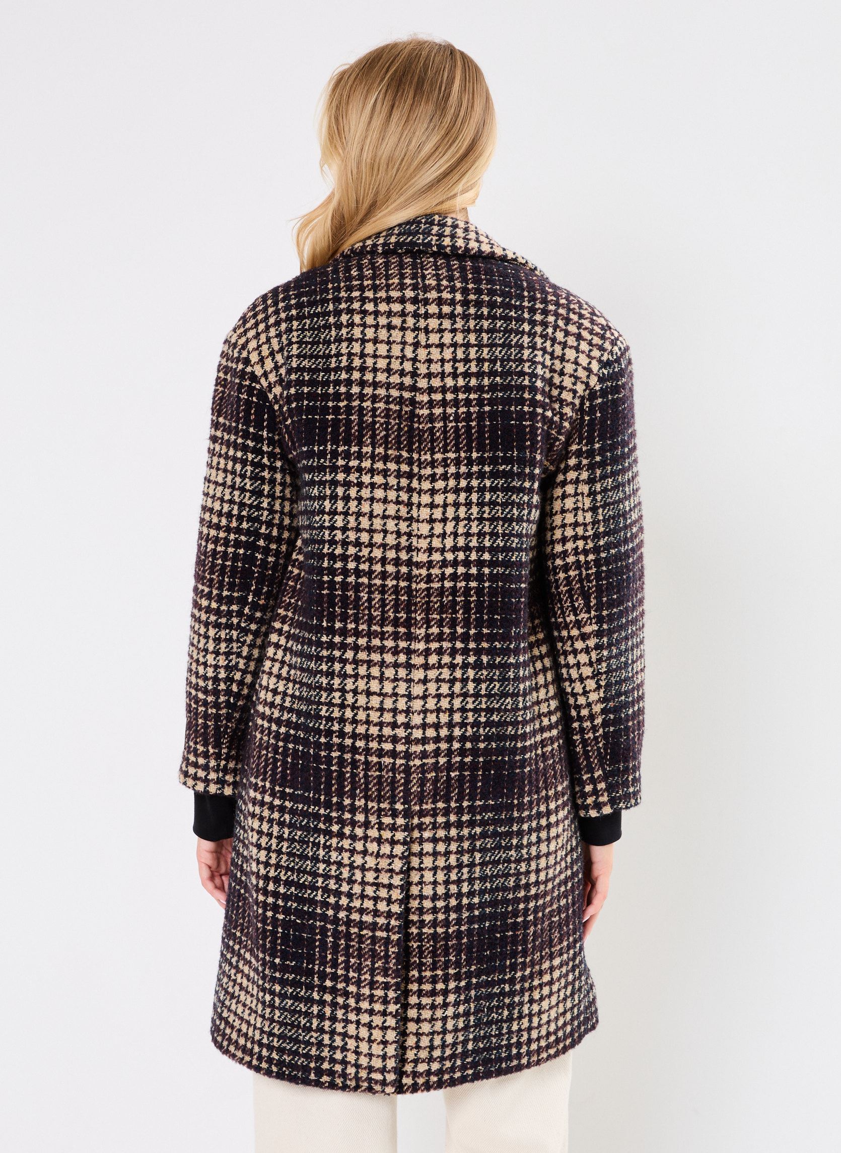 Manteaux MANTEAU MILENA femme multicolore Stella Forest Manteaux MANTEAU MILENA femme multicolore Bordeaux