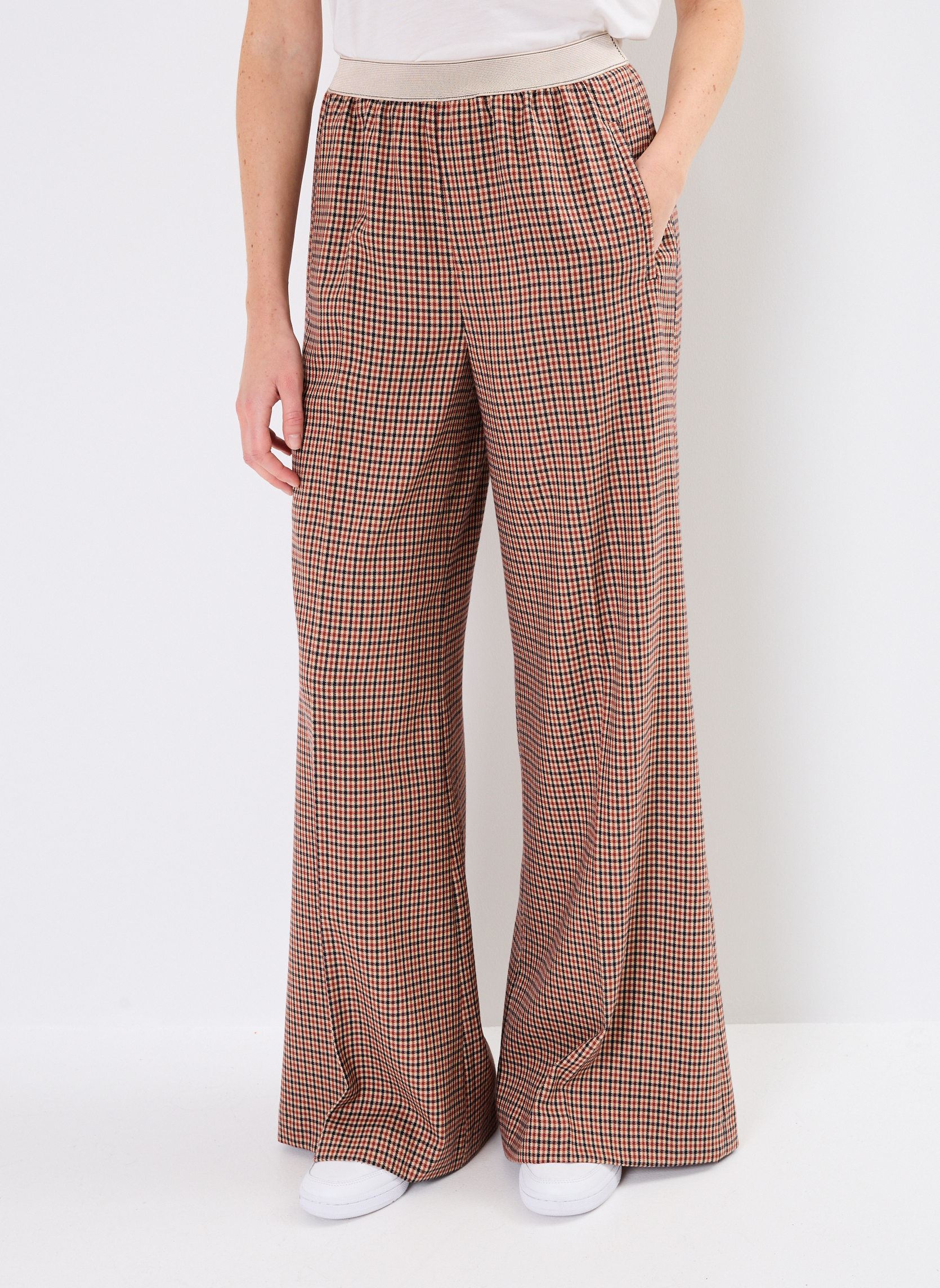 Pantalons larges PANTALON ELASTIQUE ANAE femme orange Stella Forest Pantalons larges PANTALON ELASTIQUE ANAE femme orange ORANGE