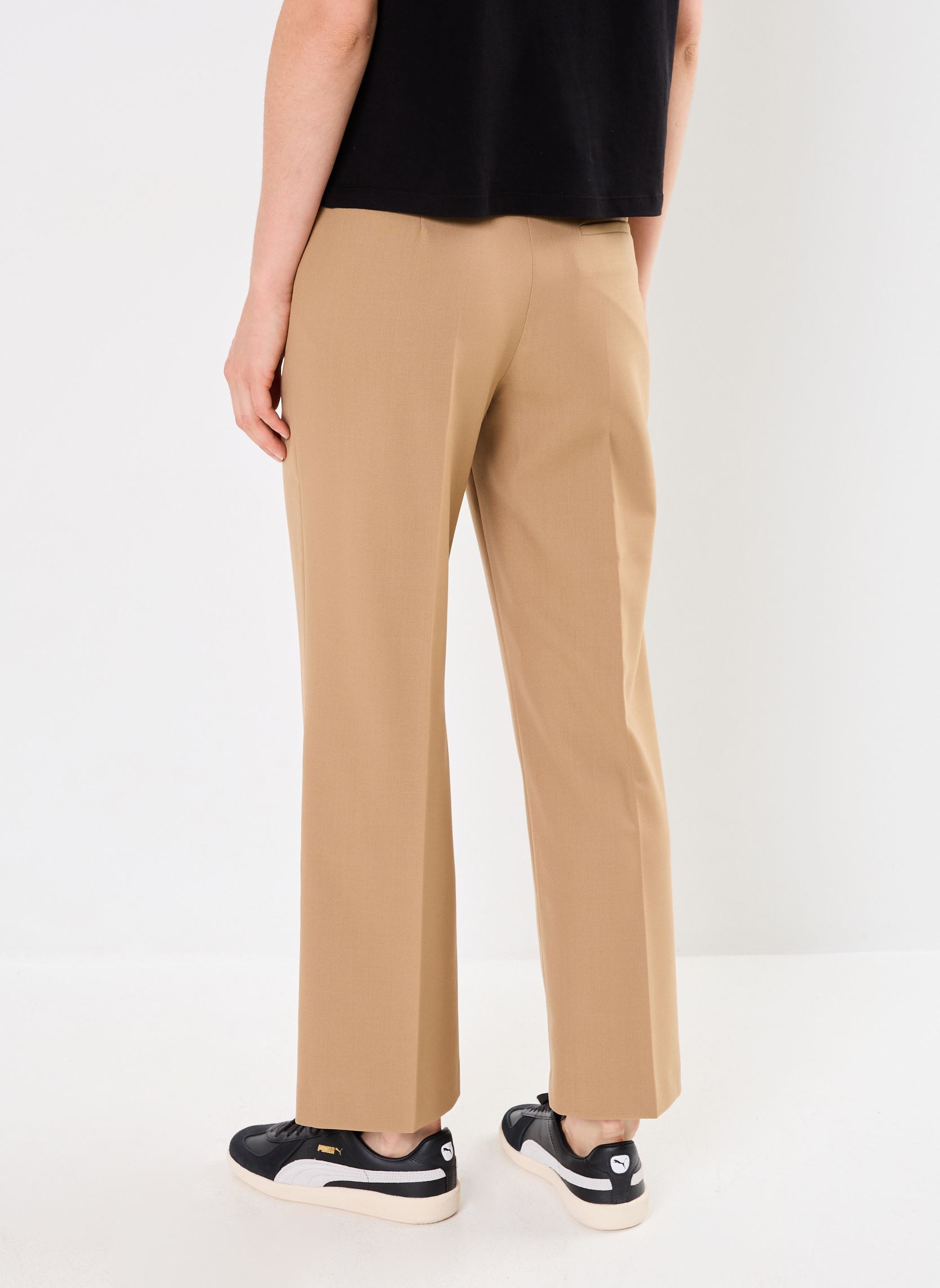 Pantalones anchos PANTALON LARGE CHLOTILDE mujer beige Stella Forest Pantalones anchos PANTALON LARGE CHLOTILDE mujer beige BEIGE