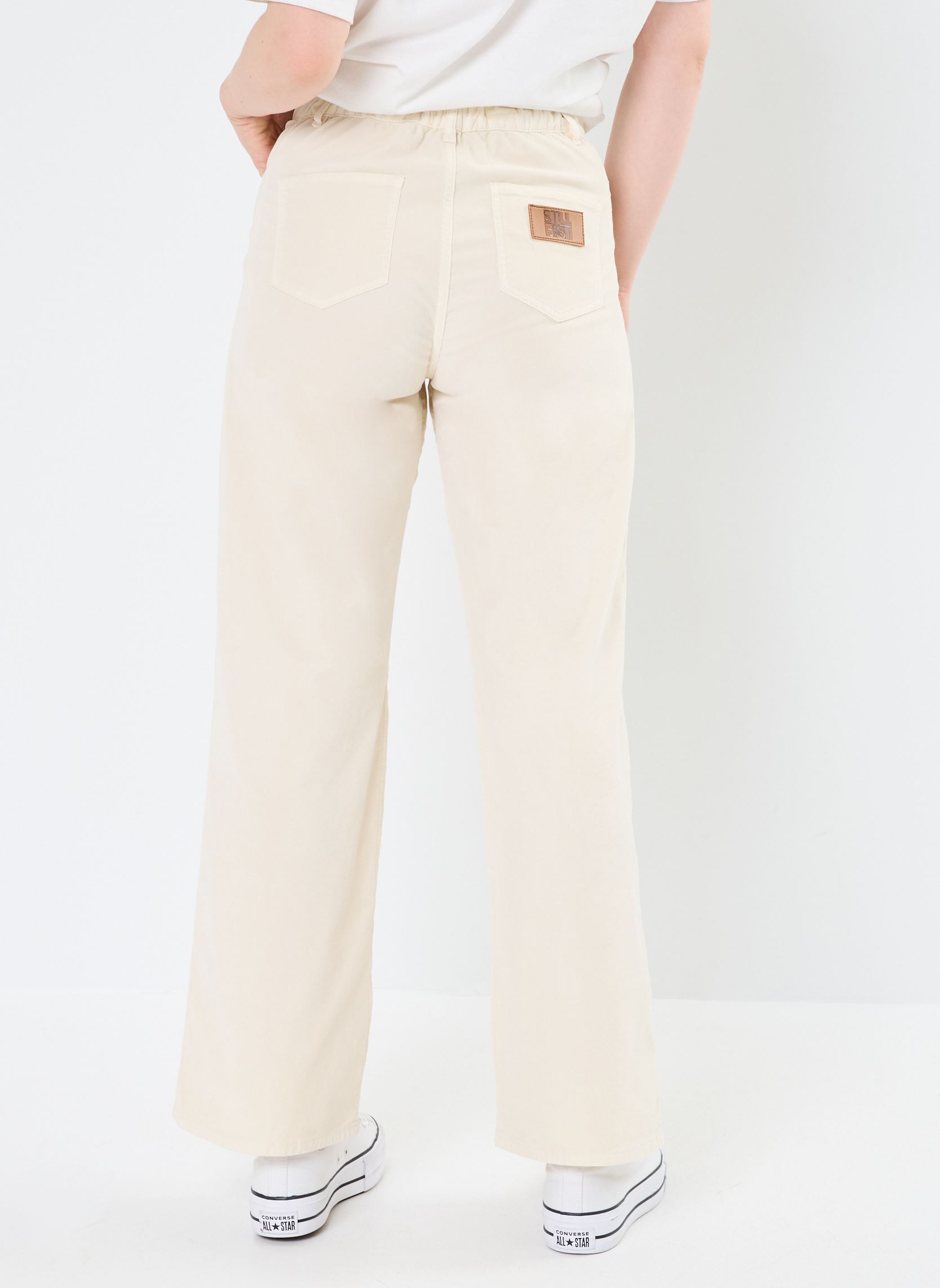 Pantalons larges PANTALON VELOURS LOLITA femme blanc Stella Forest Pantalons larges PANTALON VELOURS LOLITA femme blanc ECRU