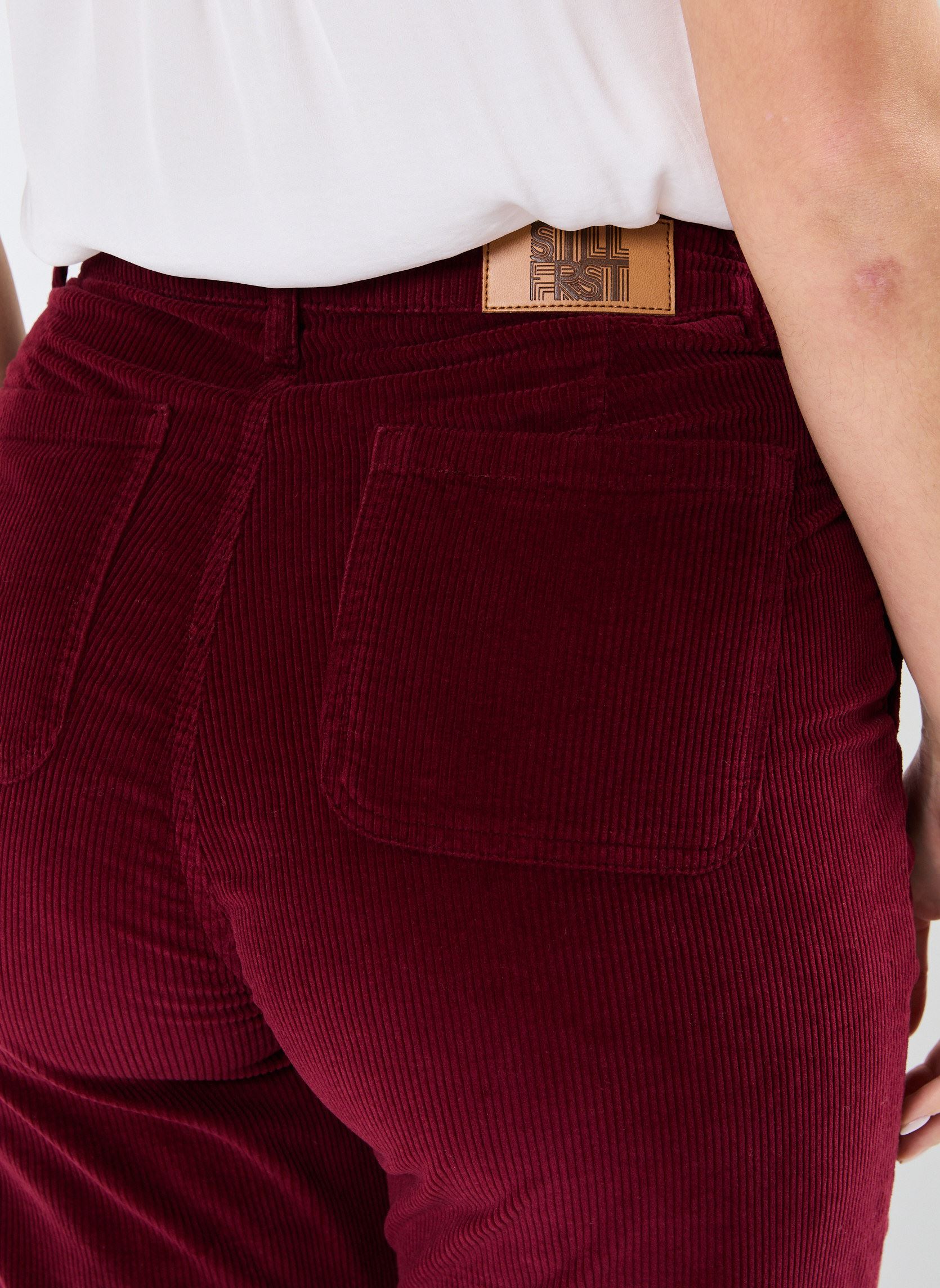 Pantalons larges PANTALON VELOURS COT VANES femme bordeaux Stella Forest Pantalons larges PANTALON VELOURS COT VANES femme bordeaux BORDEAUX
