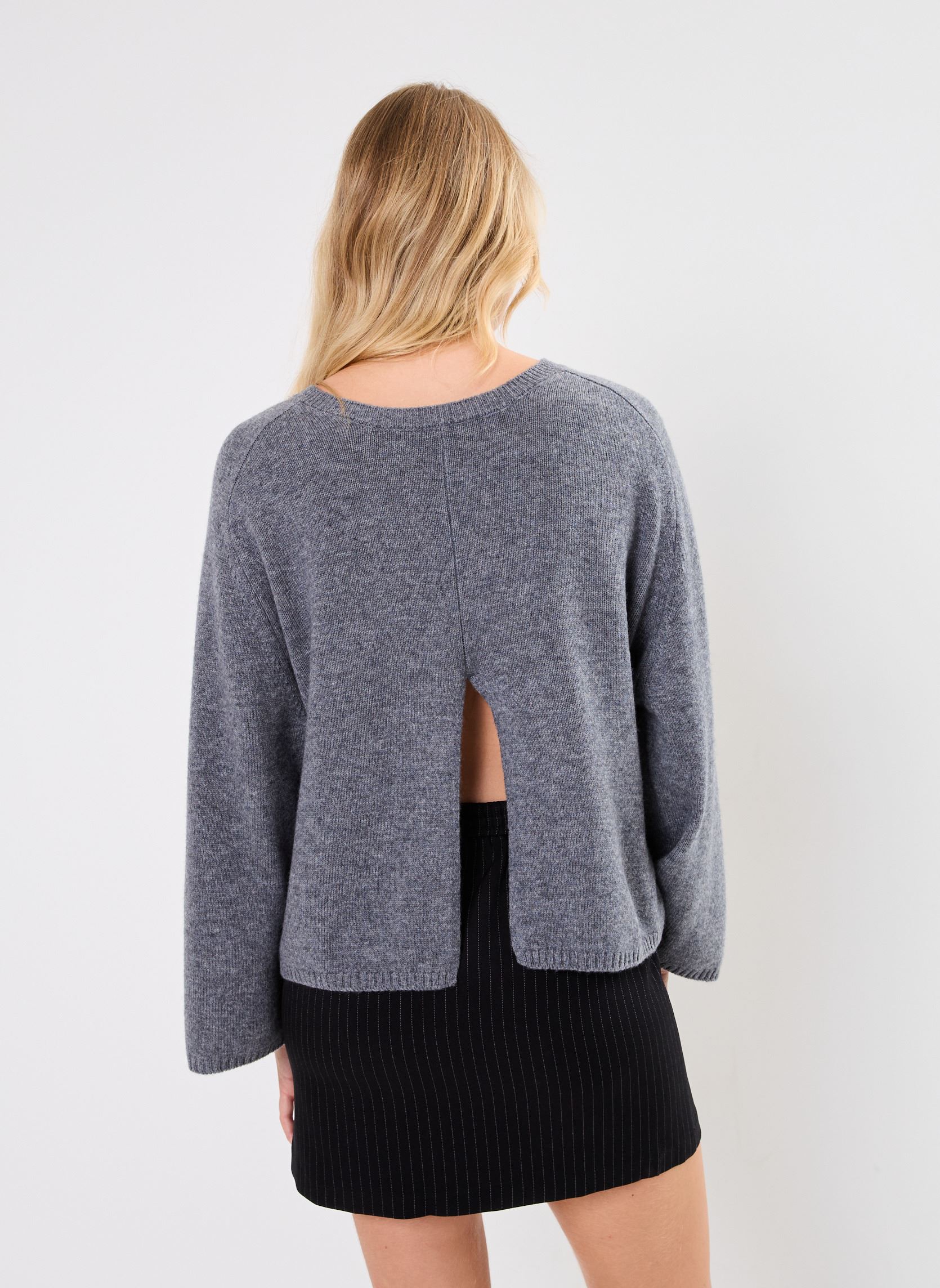 Pullover PULL COL ROND VICTORIA damen grau Stella Forest Pullover PULL COL ROND VICTORIA damen grau Gris