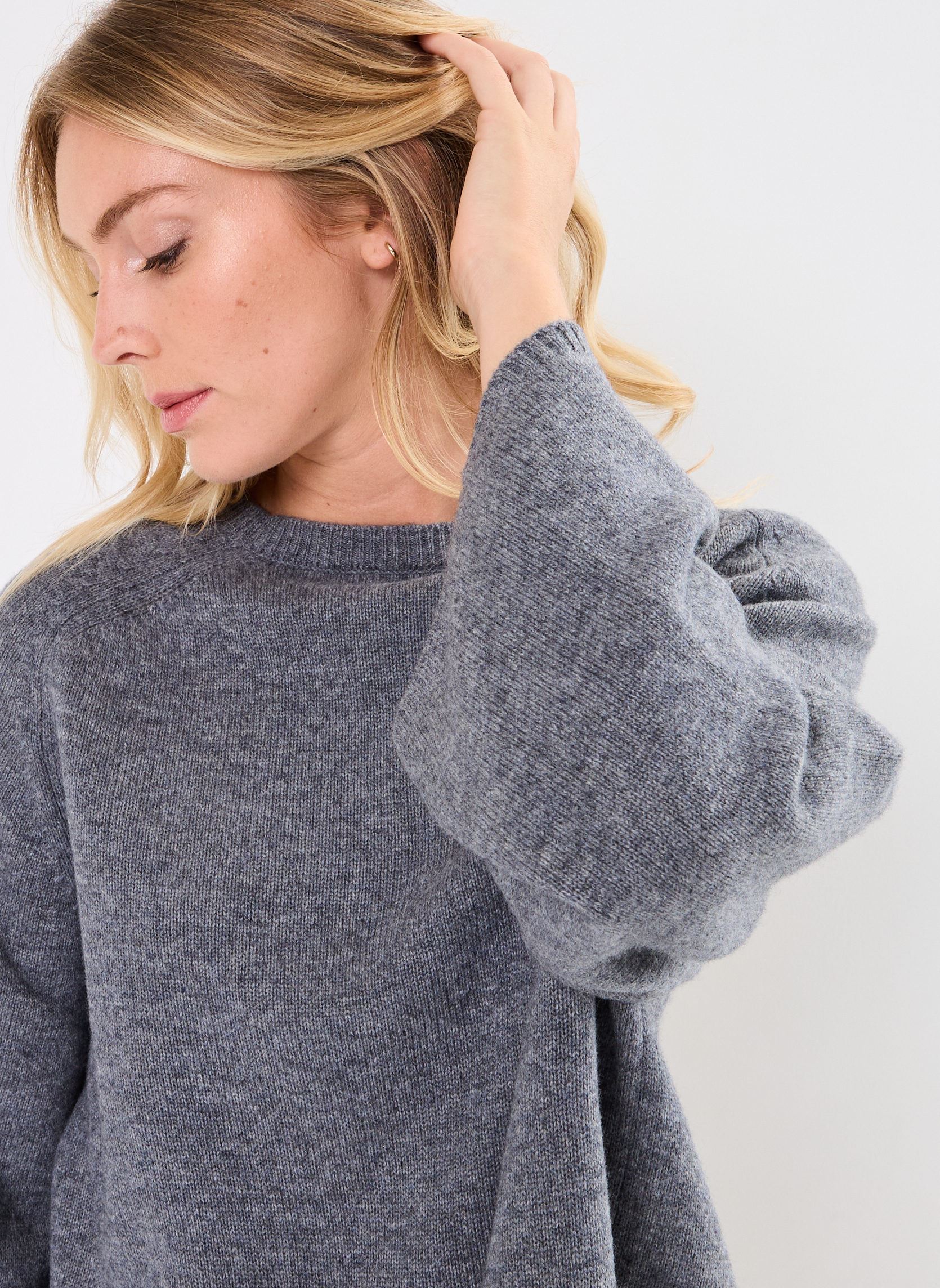 Pullover PULL COL ROND VICTORIA damen grau Stella Forest Pullover PULL COL ROND VICTORIA damen grau Gris