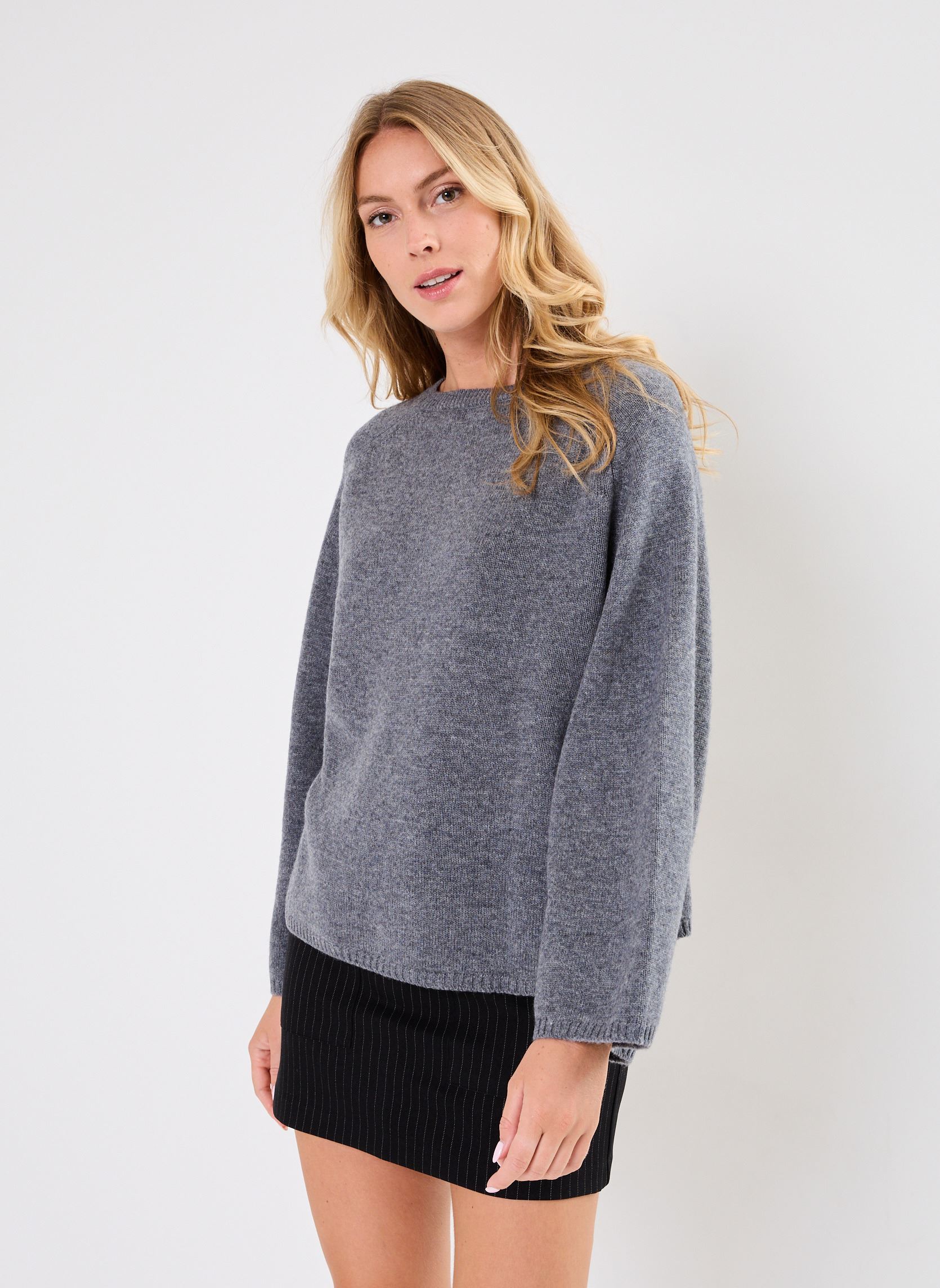Pullover PULL COL ROND VICTORIA damen grau Stella Forest Pullover PULL COL ROND VICTORIA damen grau Gris