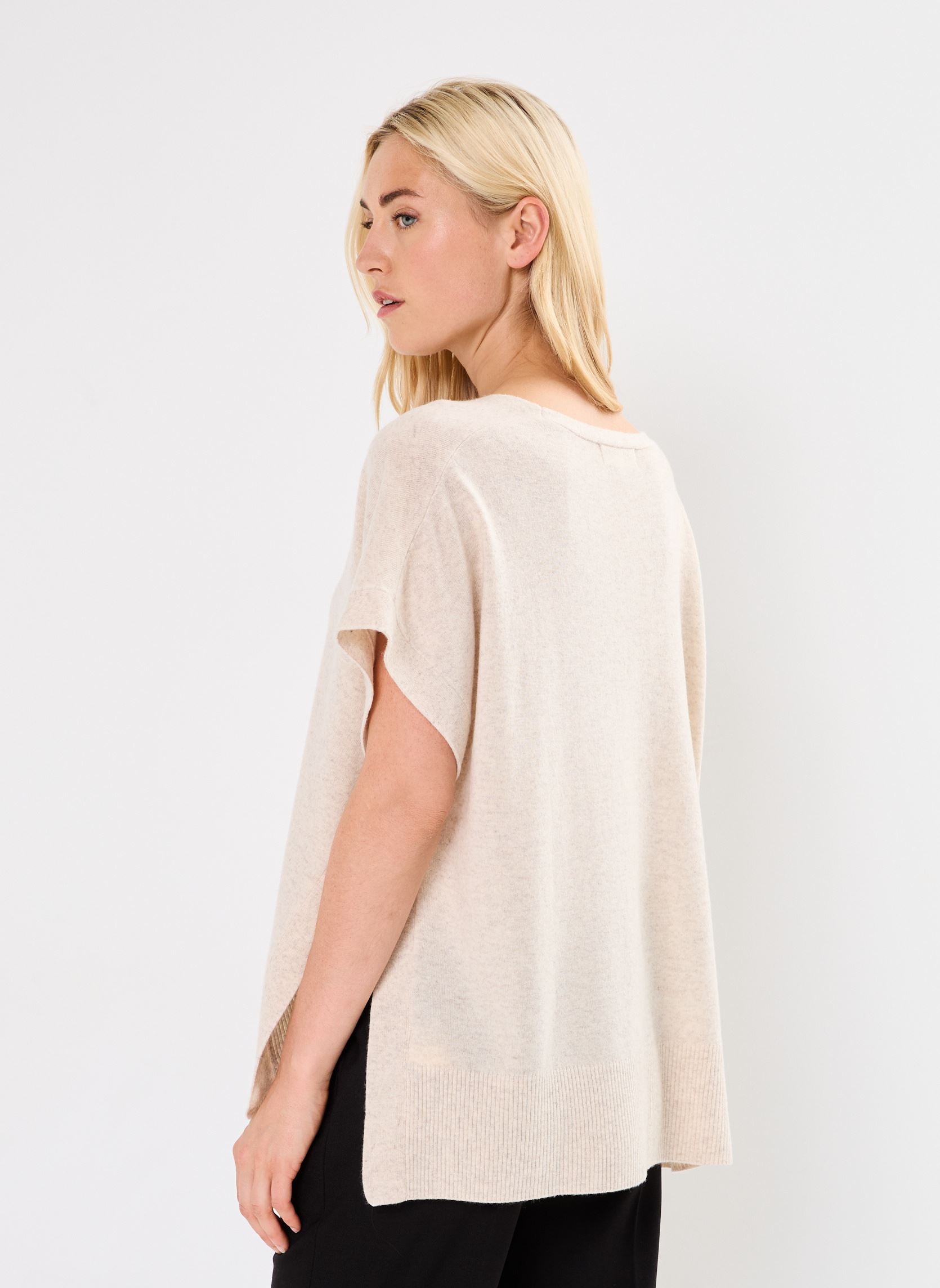 Pullover PONCHO KATIE damen beige Stella Forest Pullover PONCHO KATIE damen beige Cappuccino