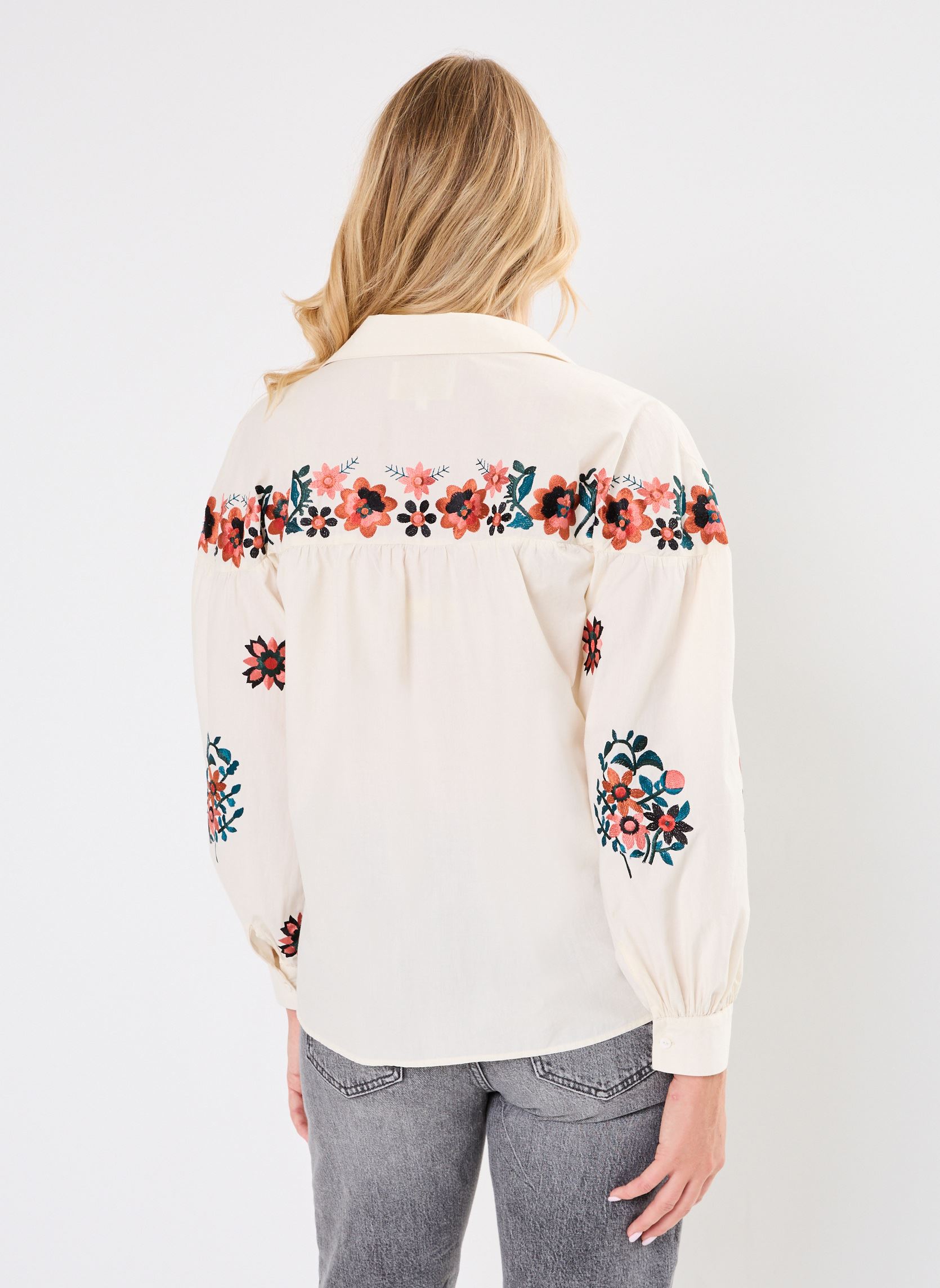 Blouses manches longues TUNIQUE AMPLE SERENA femme blanc Stella Forest Blouses manches longues TUNIQUE AMPLE SERENA femme blanc ECRU