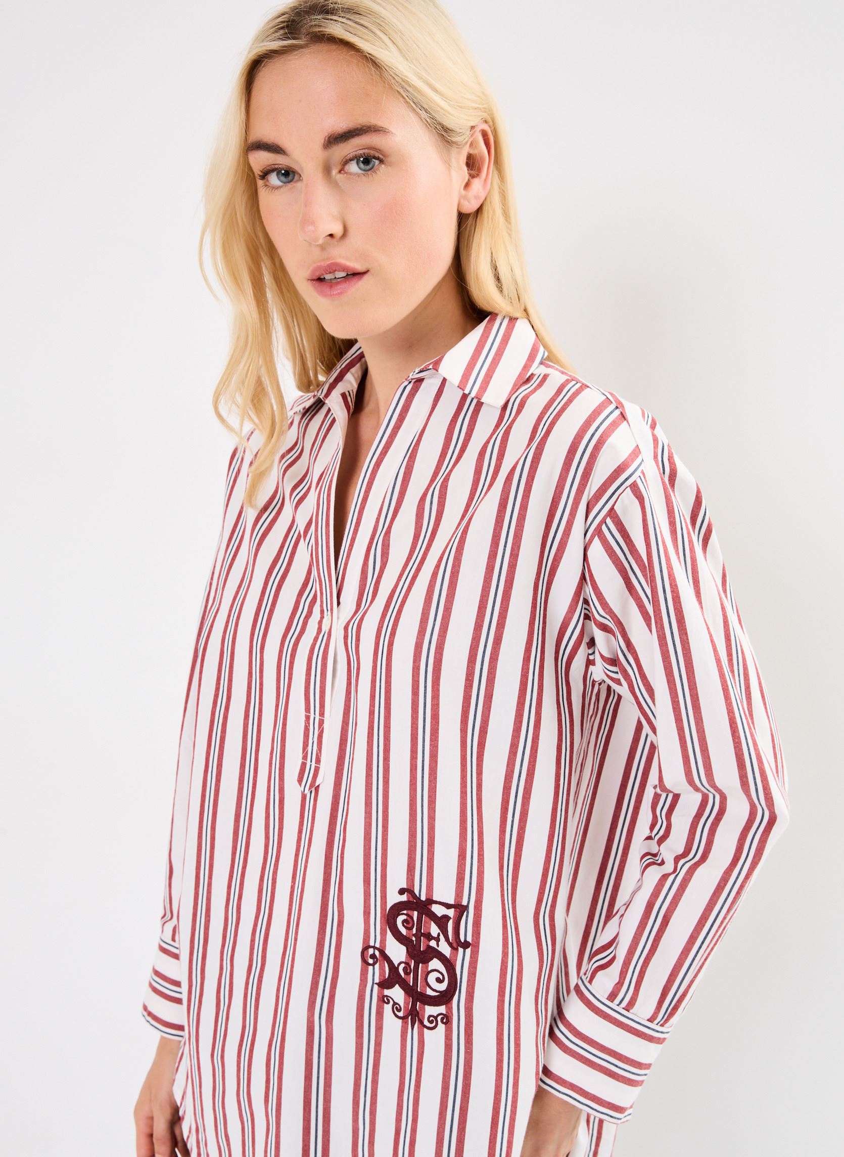Blouses manches longues TUNIQUE LONGUE ANNABELLE femme bordeaux Stella Forest Blouses manches longues TUNIQUE LONGUE ANNABELLE femme bordeaux BORDEAUX