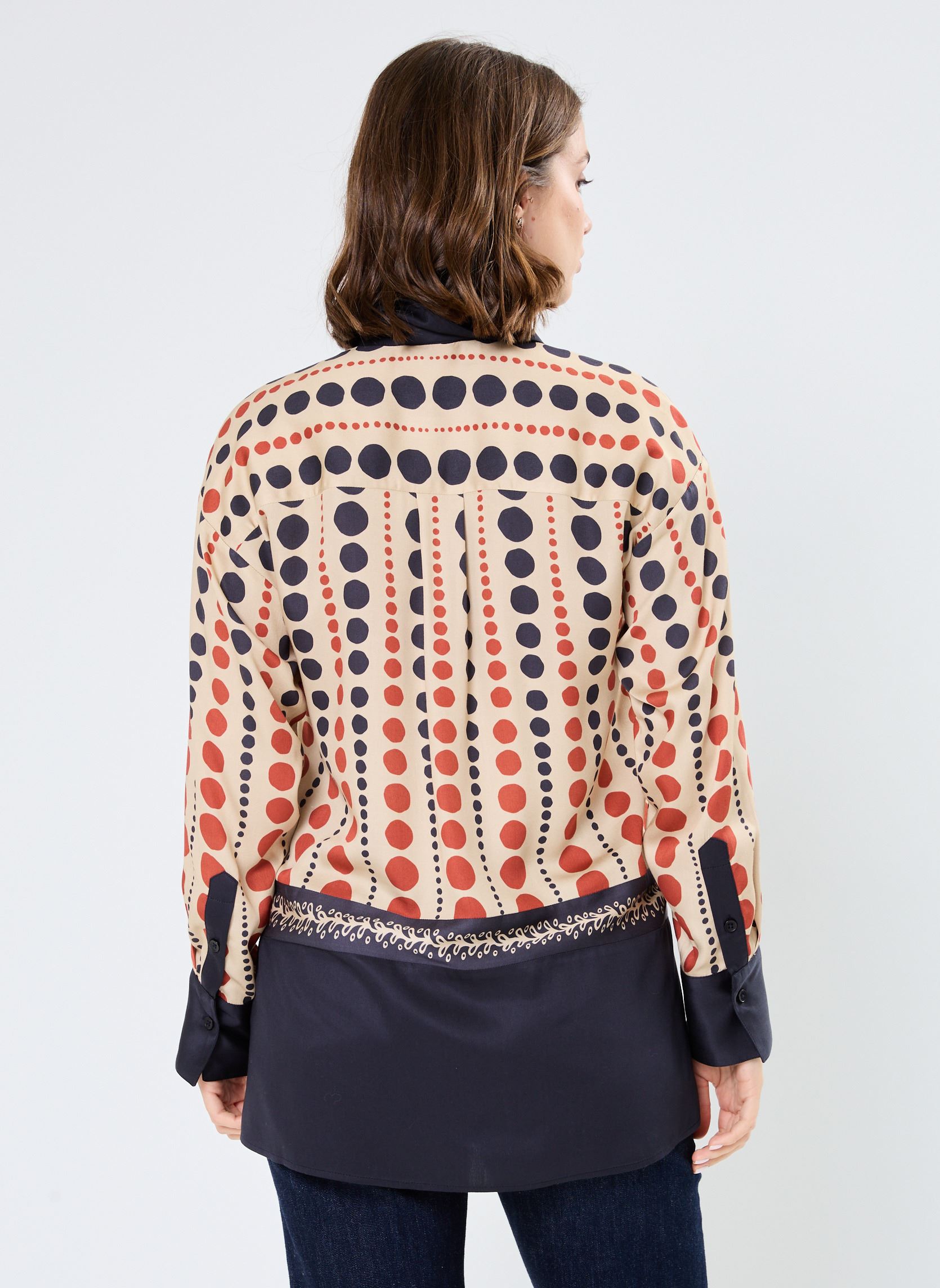 Blouses manches longues TUNIQUE AURELIE femme multicolore Stella Forest Blouses manches longues TUNIQUE AURELIE femme multicolore NOISETTE