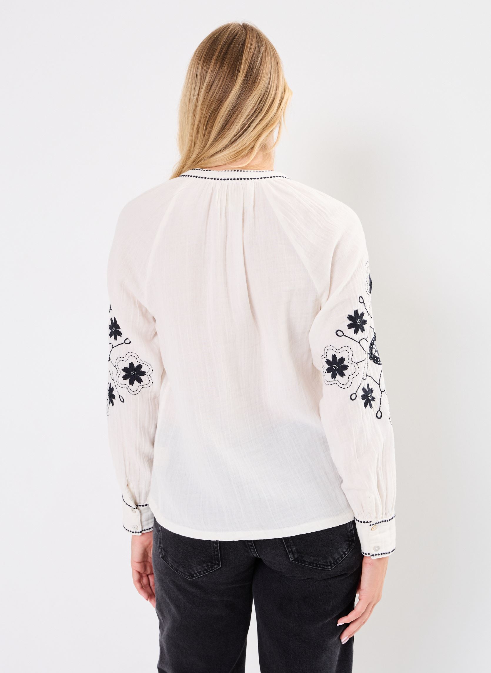 Langarm-Blusen TUNIQUE BRODEE CALLIOPEE damen weiß Stella Forest Langarm-Blusen TUNIQUE BRODEE CALLIOPEE damen weiß ECRU