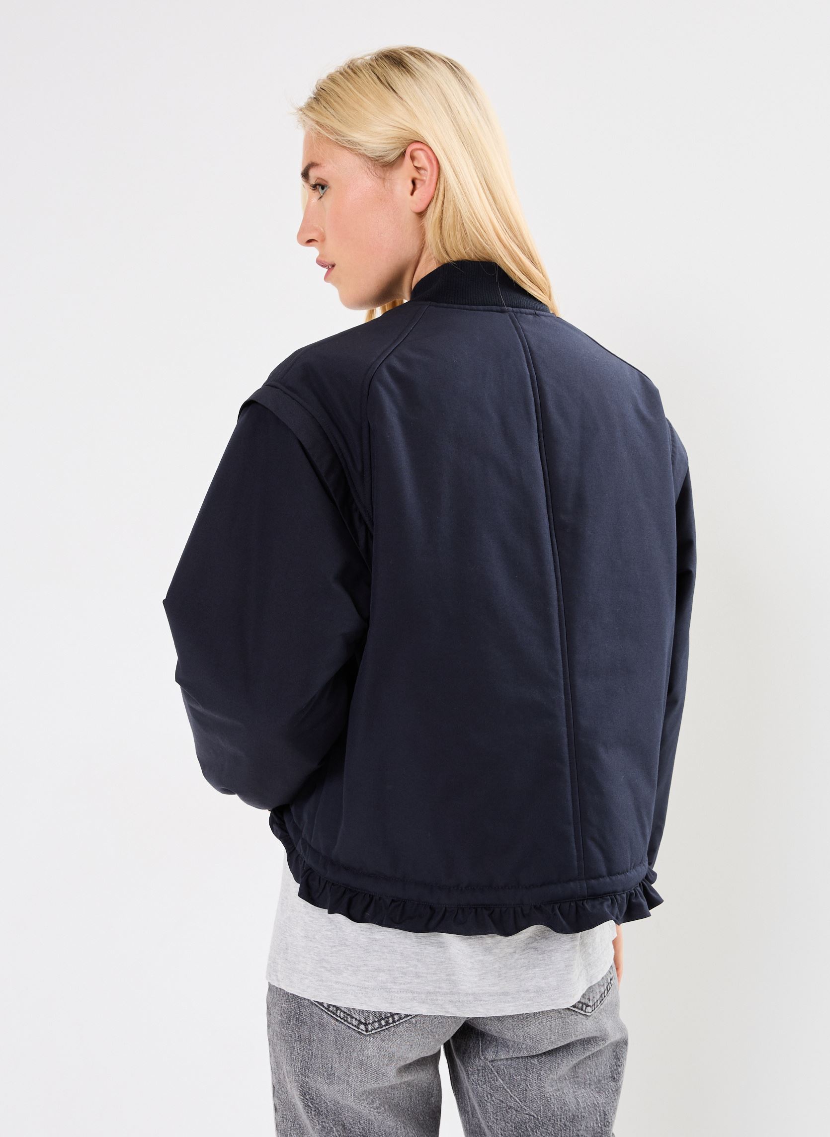Vestes BOMBER COURT CALIE femme bleu Stella Forest Vestes BOMBER COURT CALIE femme bleu BLEU