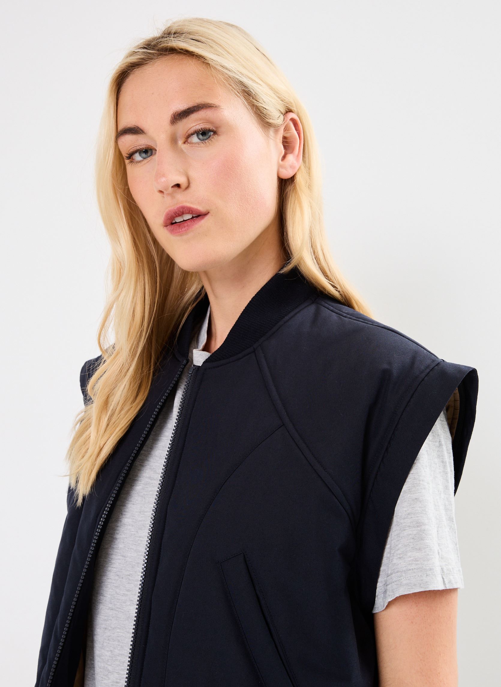 Vestes BOMBER COURT CALIE femme bleu Stella Forest Vestes BOMBER COURT CALIE femme bleu BLEU