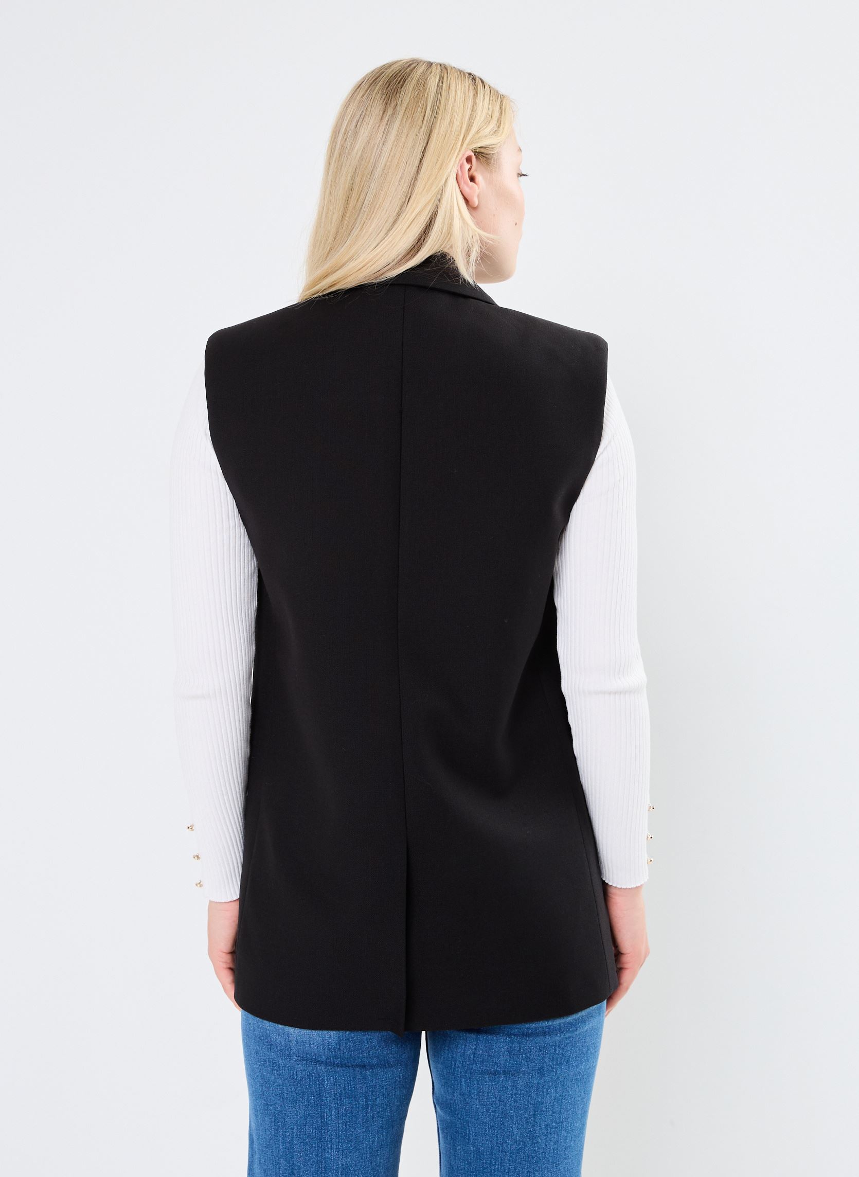 Bodywarmer VESTES SM CHLOTILDE dames zwart Stella Forest Bodywarmer VESTES SM CHLOTILDE dames zwart NOIR